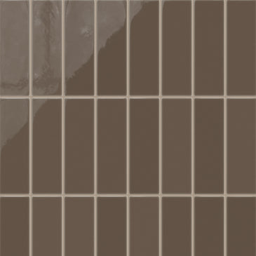 3x9 Natural Press Ceramic Tile in Otter Gloss