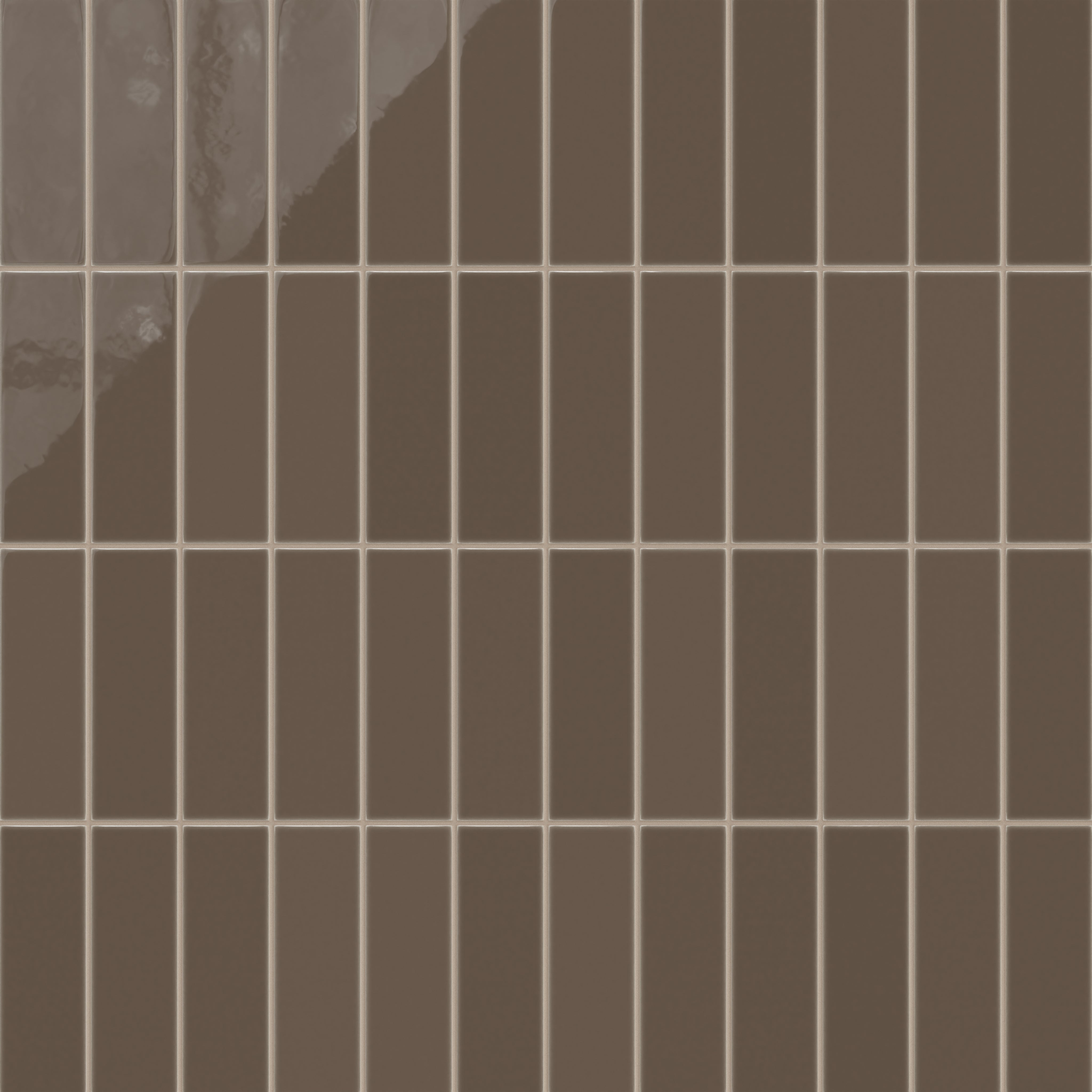 3x9 Natural Press Ceramic Tile in Otter Gloss