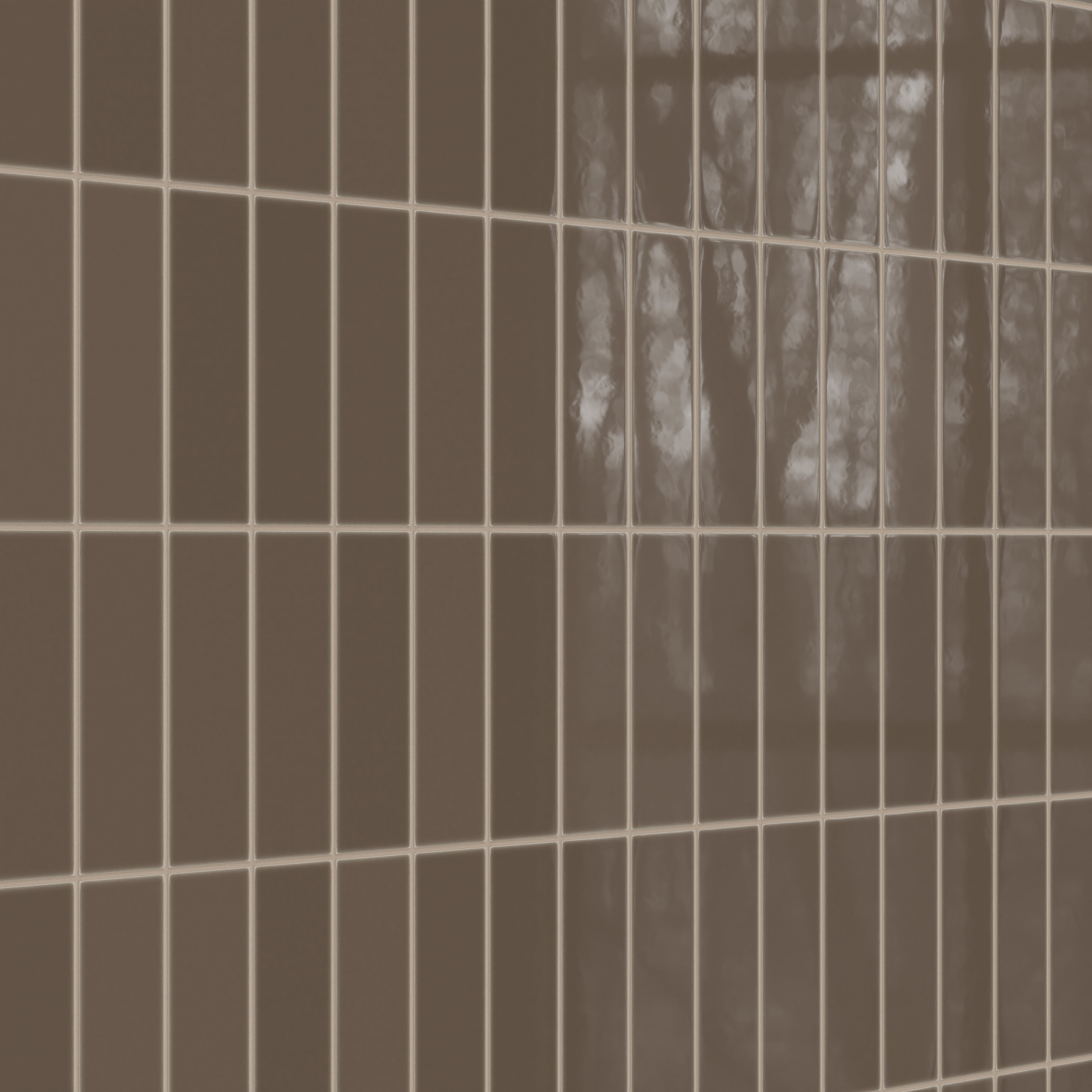 3x9 Natural Press Ceramic Tile in Otter Gloss