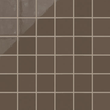 4x4 Natural Press Ceramic Tile in Otter Gloss