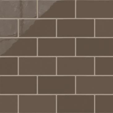 4x8 Natural Press Ceramic Tile in Otter Gloss