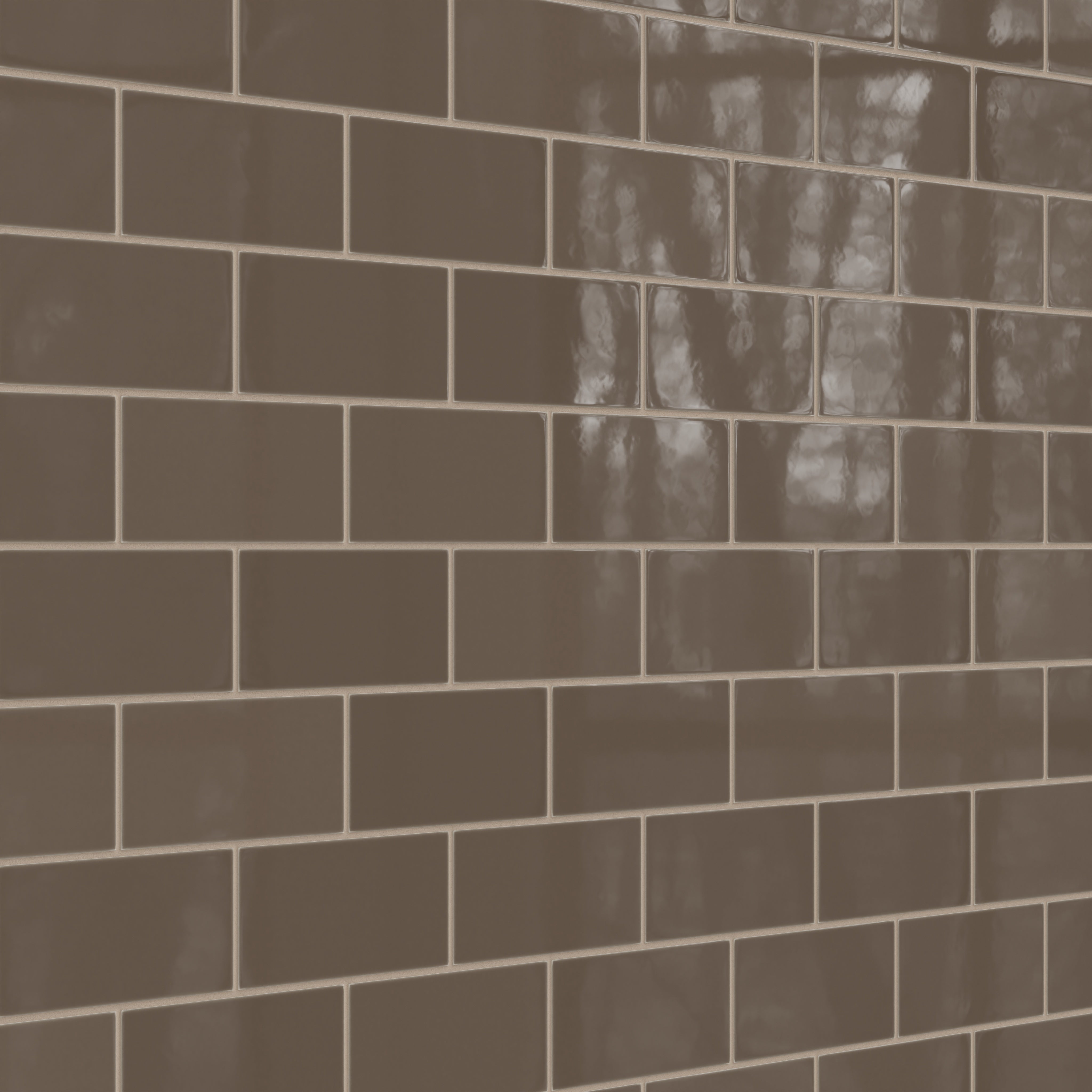 4x8 Natural Press Ceramic Tile in Otter Gloss