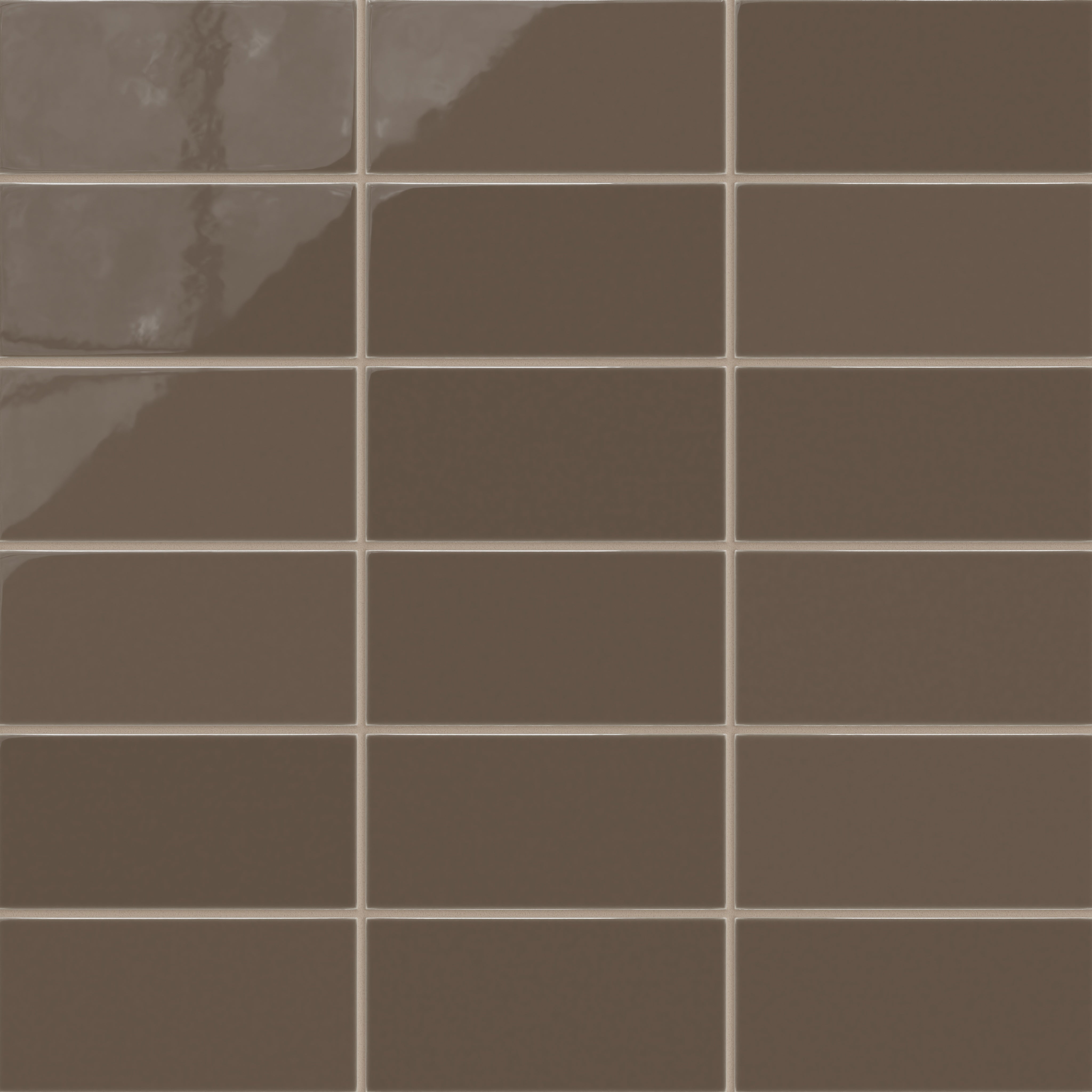 4x8 Natural Press Ceramic Tile in Otter Gloss