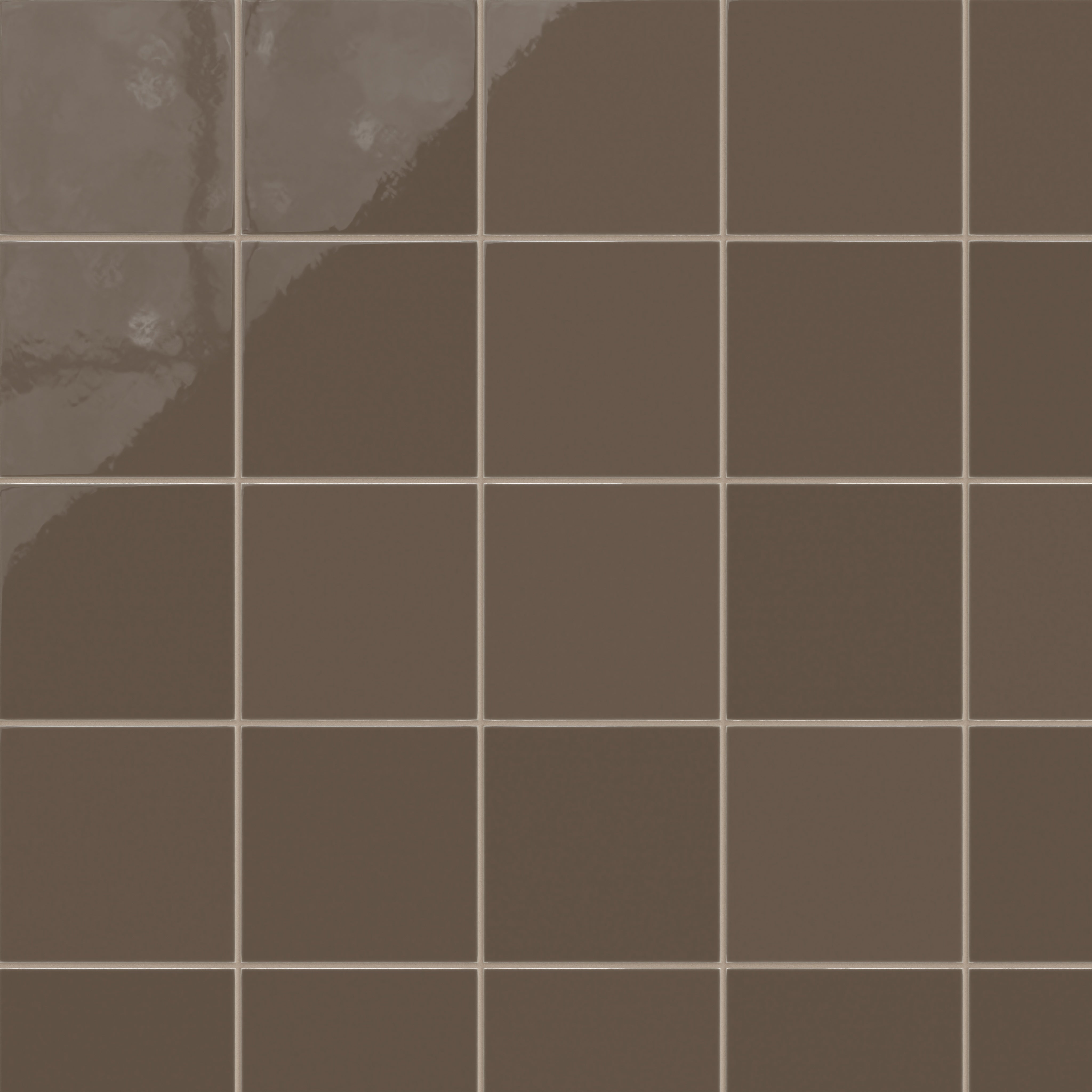 8x8 Natural Press Ceramic Tile in Otter Gloss