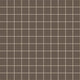 2x2 Straight Set Sheeted Natural Press Ceramic Mosaic Tile in Otter Matte