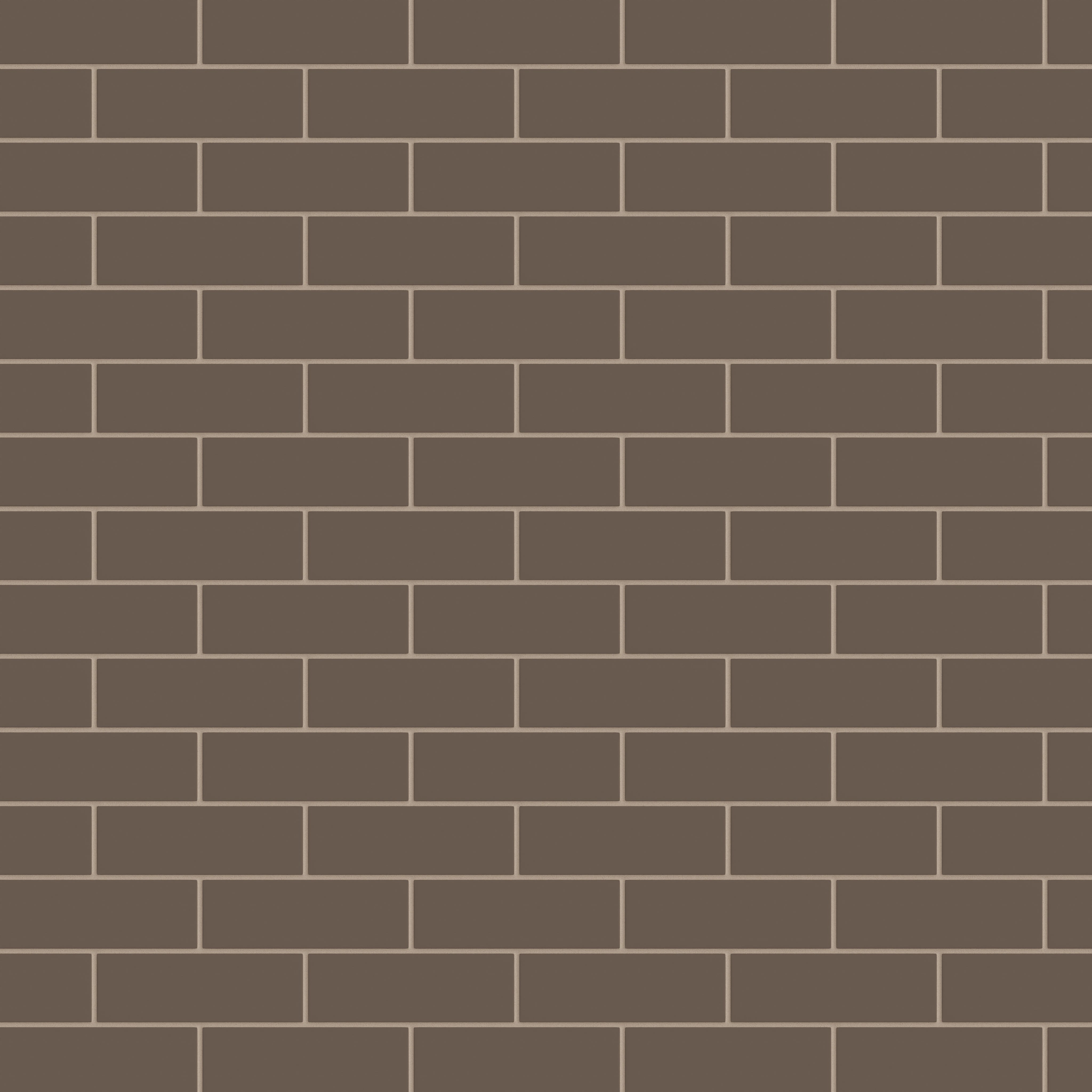 2x6 Natural Press Ceramic Tile in Otter Matte