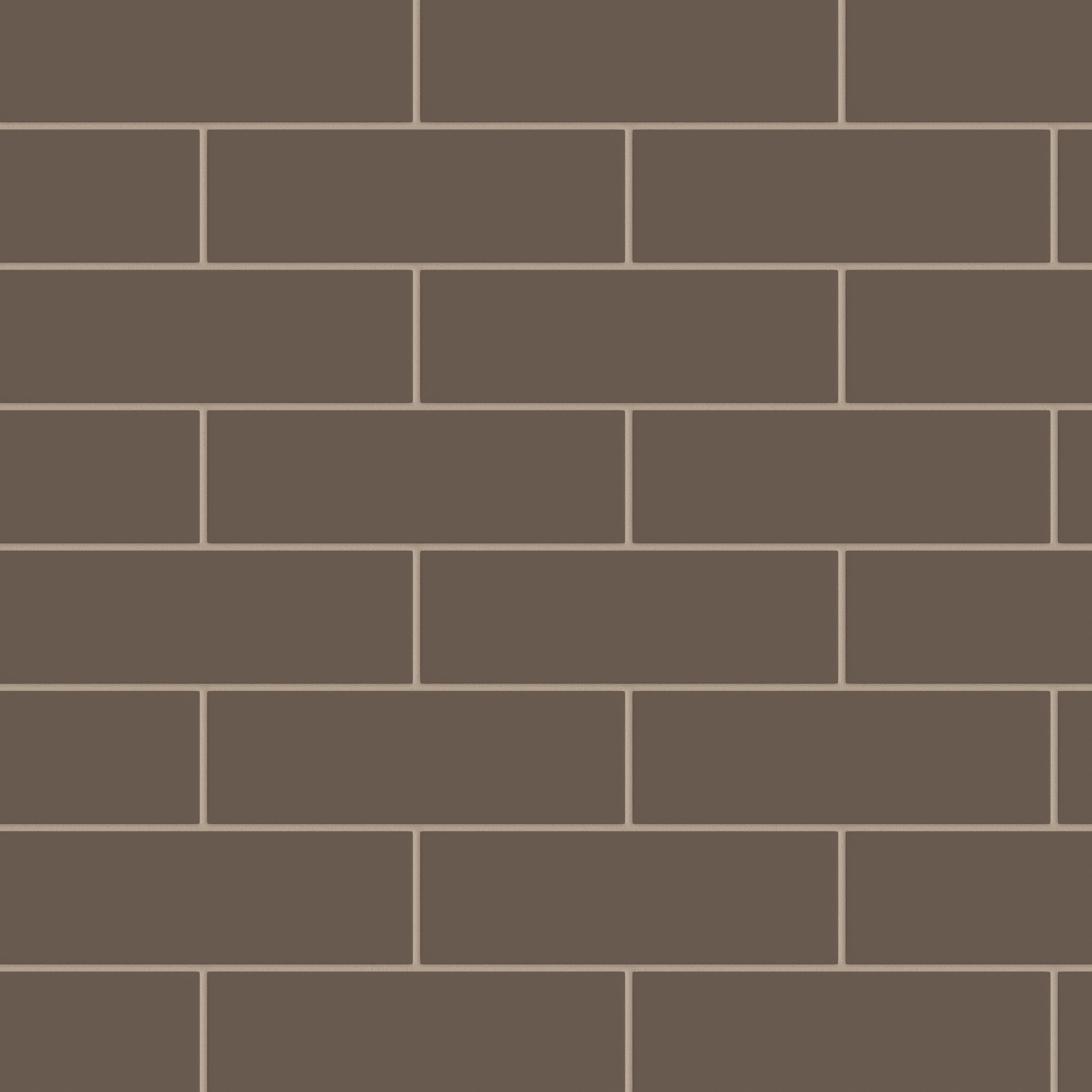 3x9 Natural Press Ceramic Tile in Otter Matte