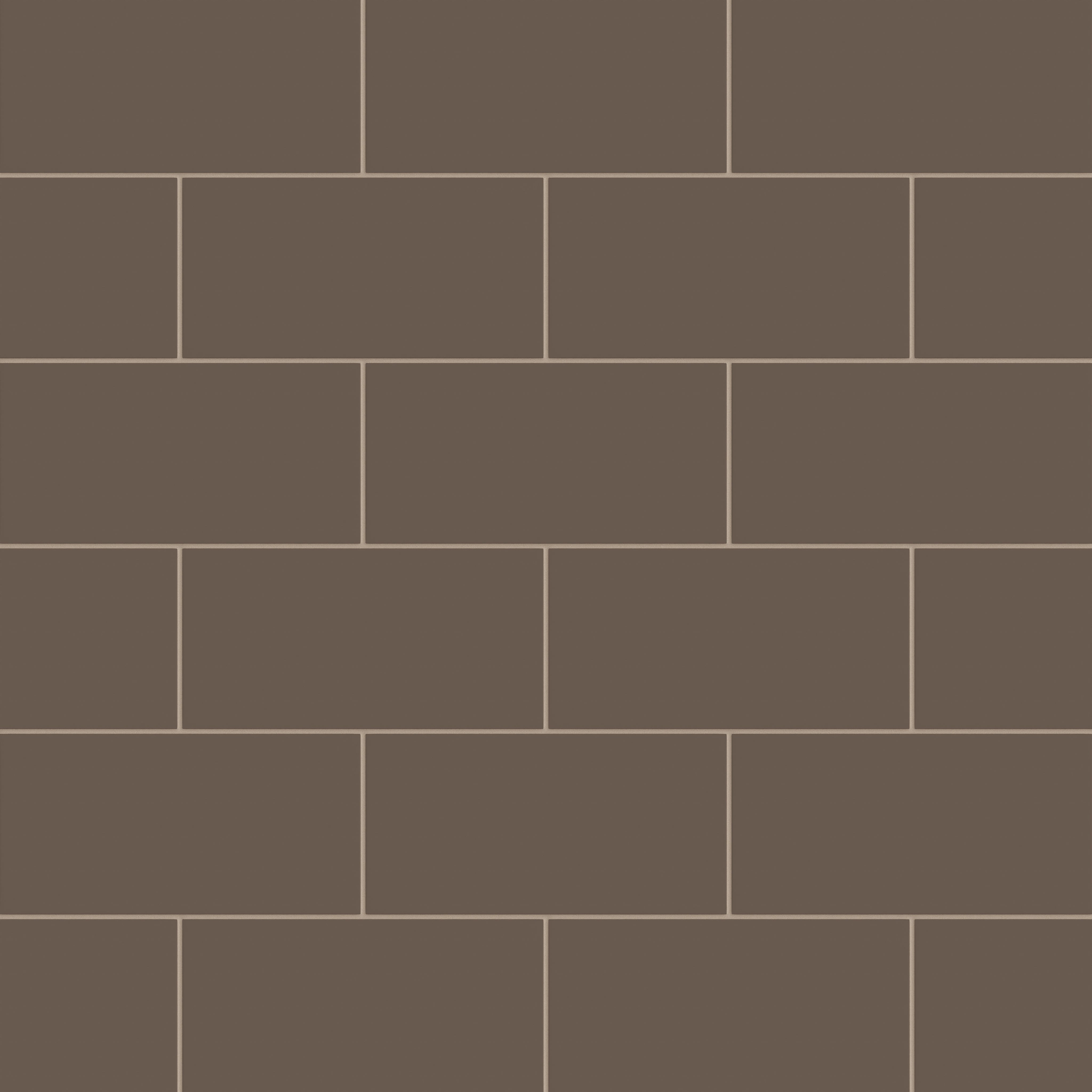 6x12 Natural Press Ceramic Tile in Otter Matte