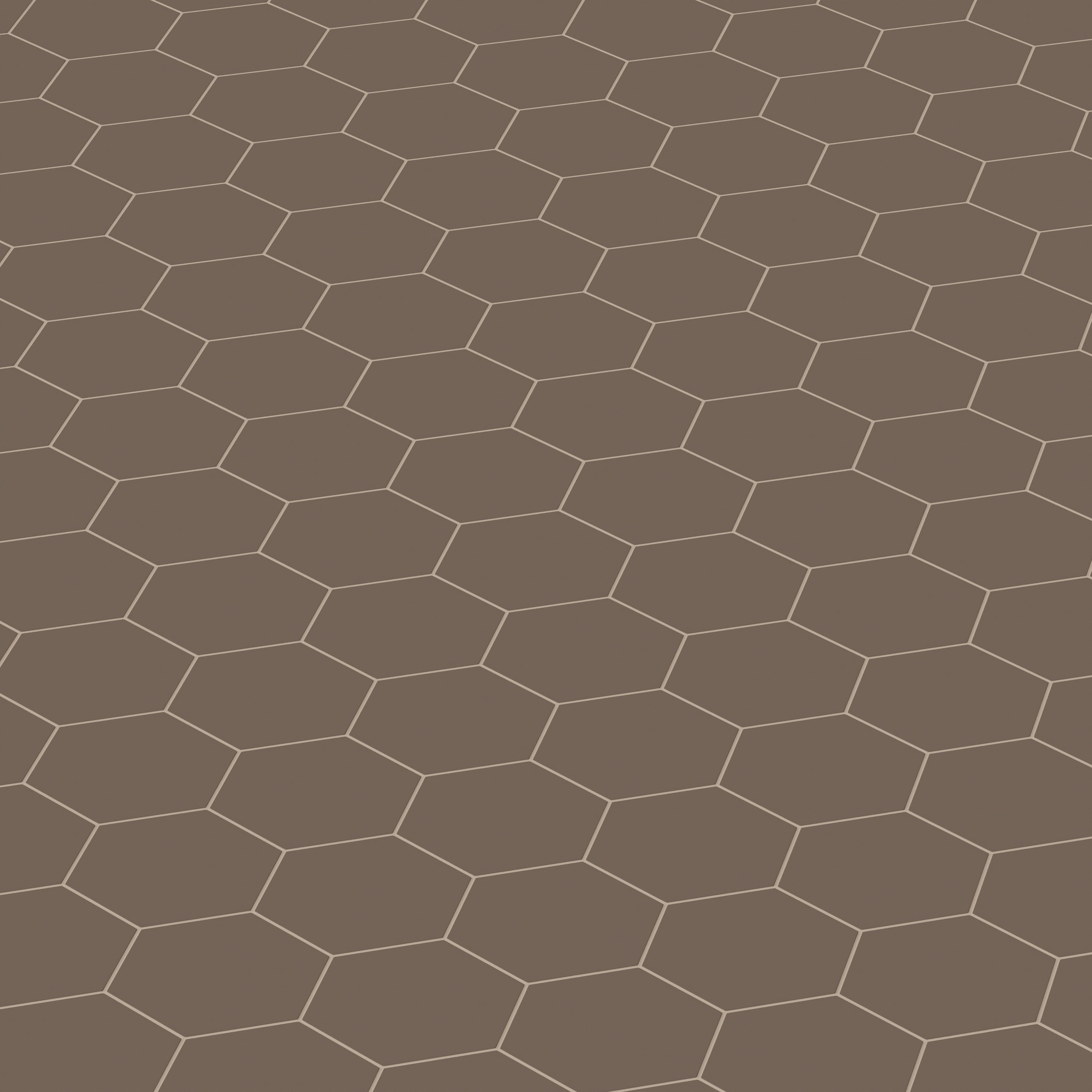 8" Hexagon Natural Press Ceramic Tile in Otter Matte