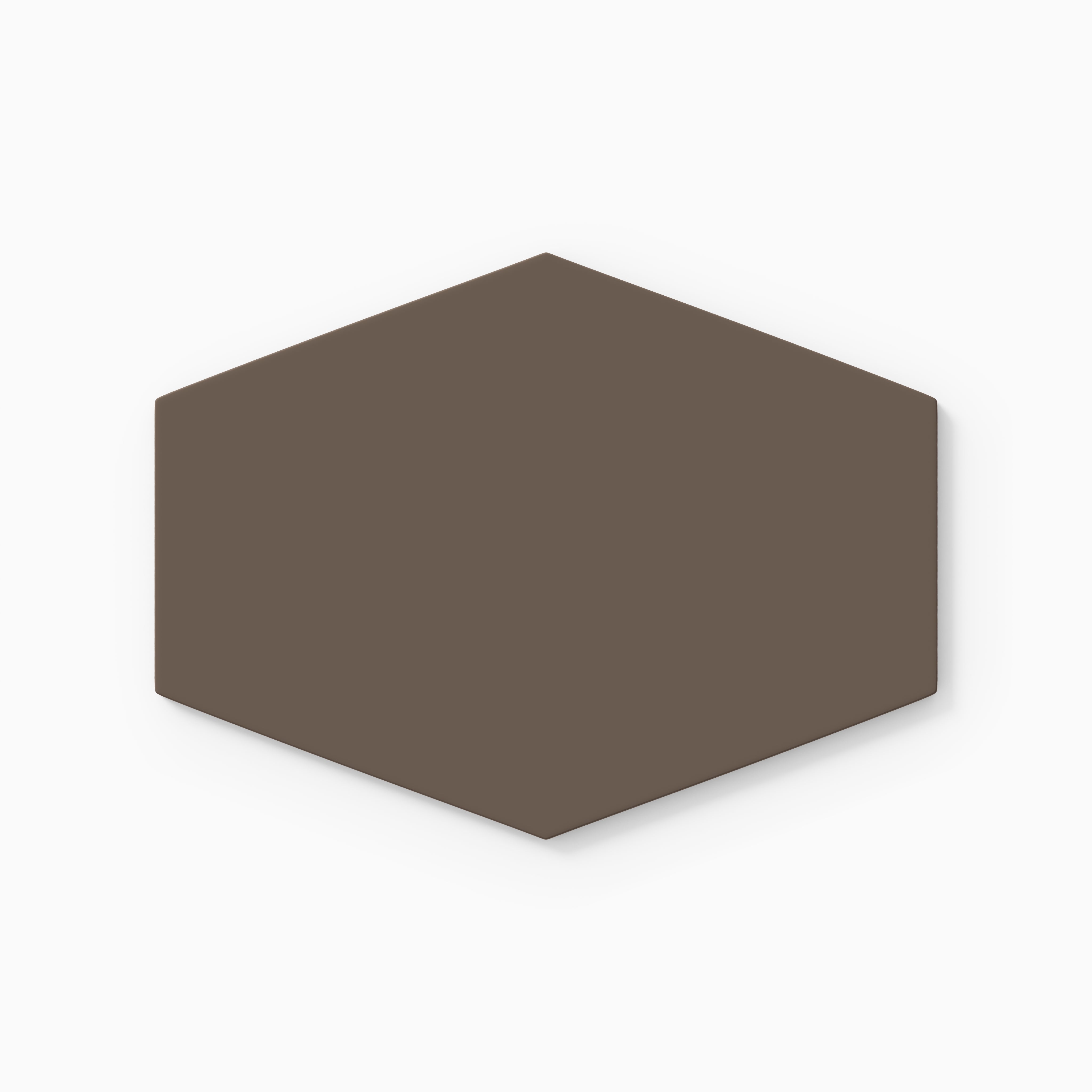 Elongated Hexagon Natural Press Ceramic Tile in Otter Matte