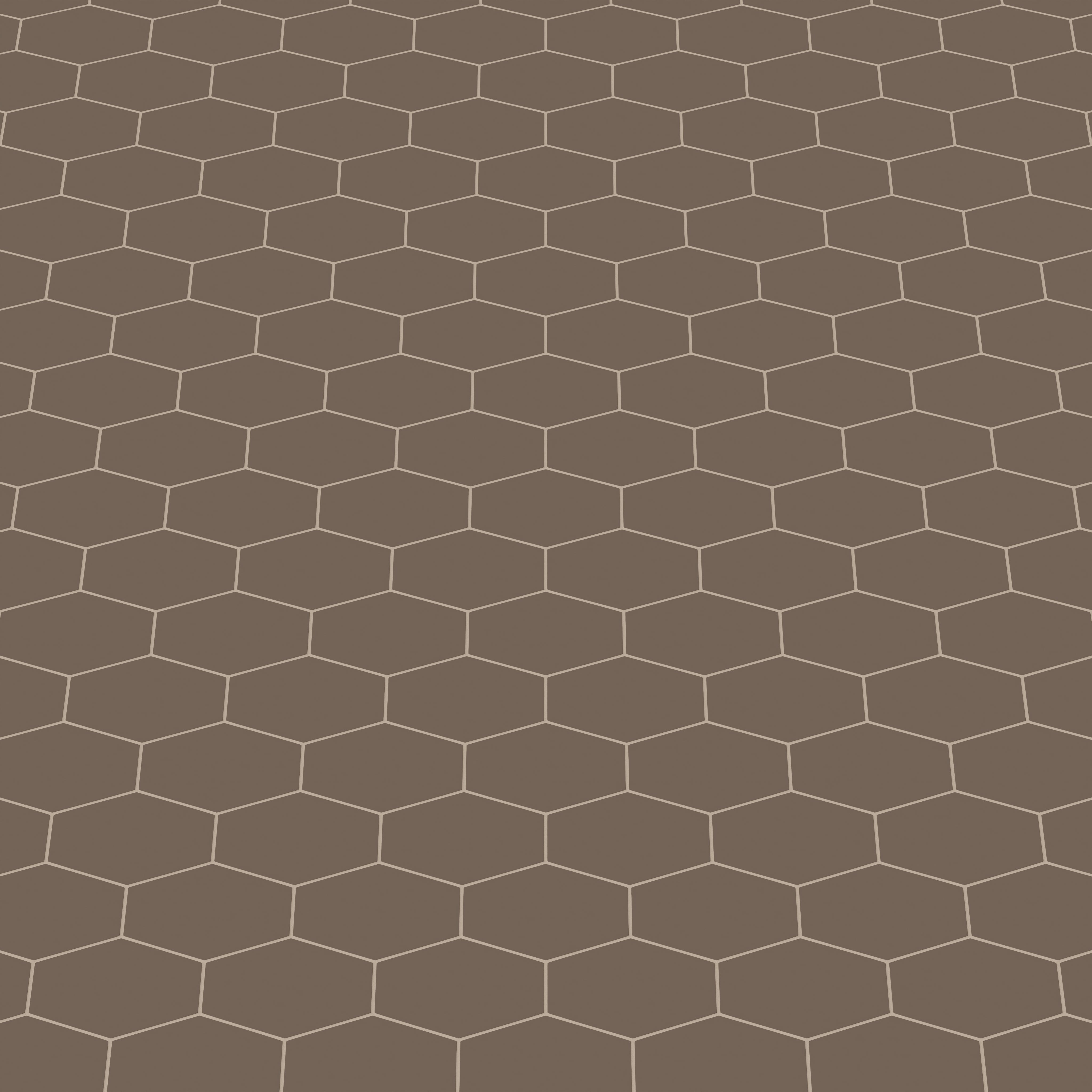 Elongated Hexagon Natural Press Ceramic Tile in Otter Matte