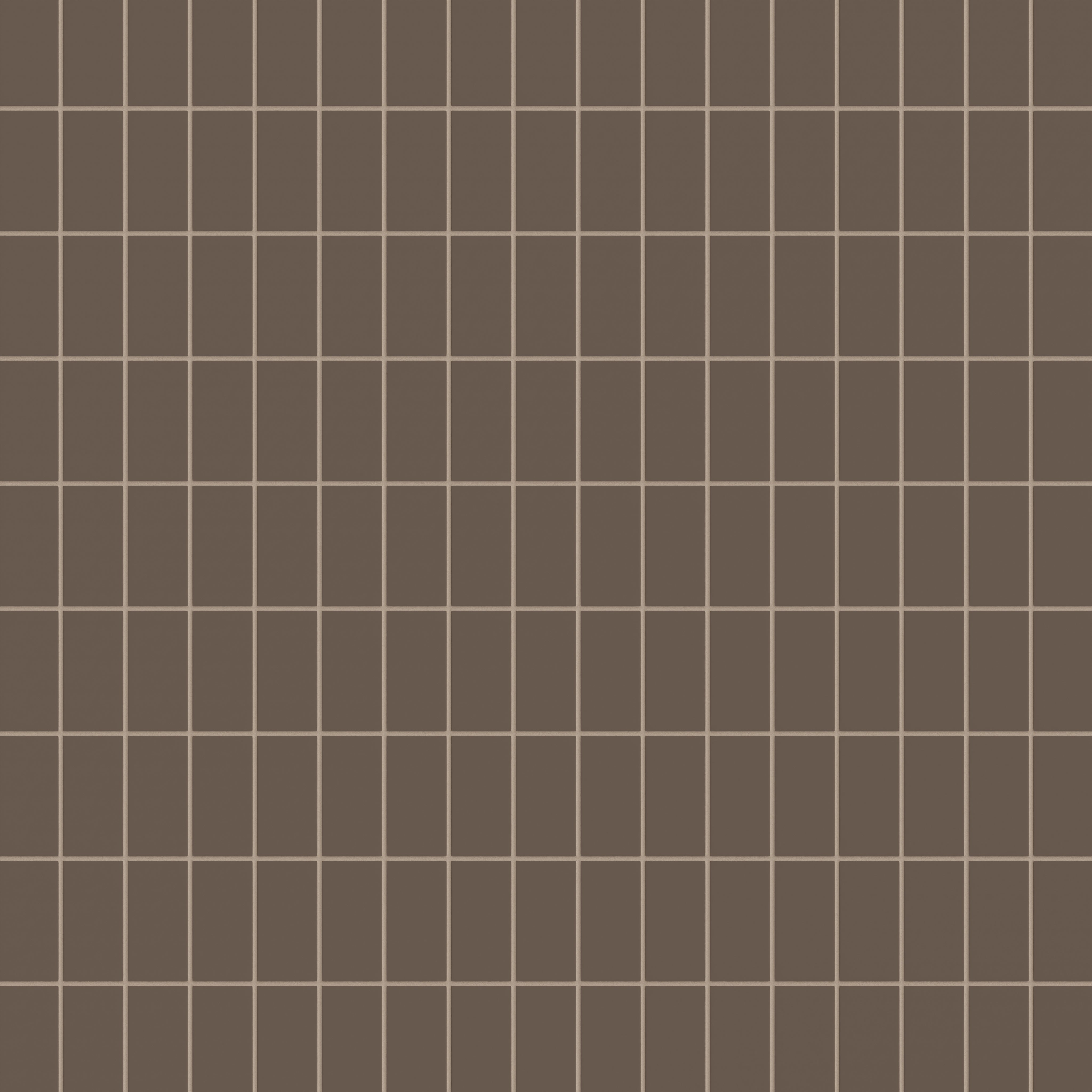 2x4 Straight Set Sheeted Natural Press Ceramic Mosaic Tile in Otter Matte