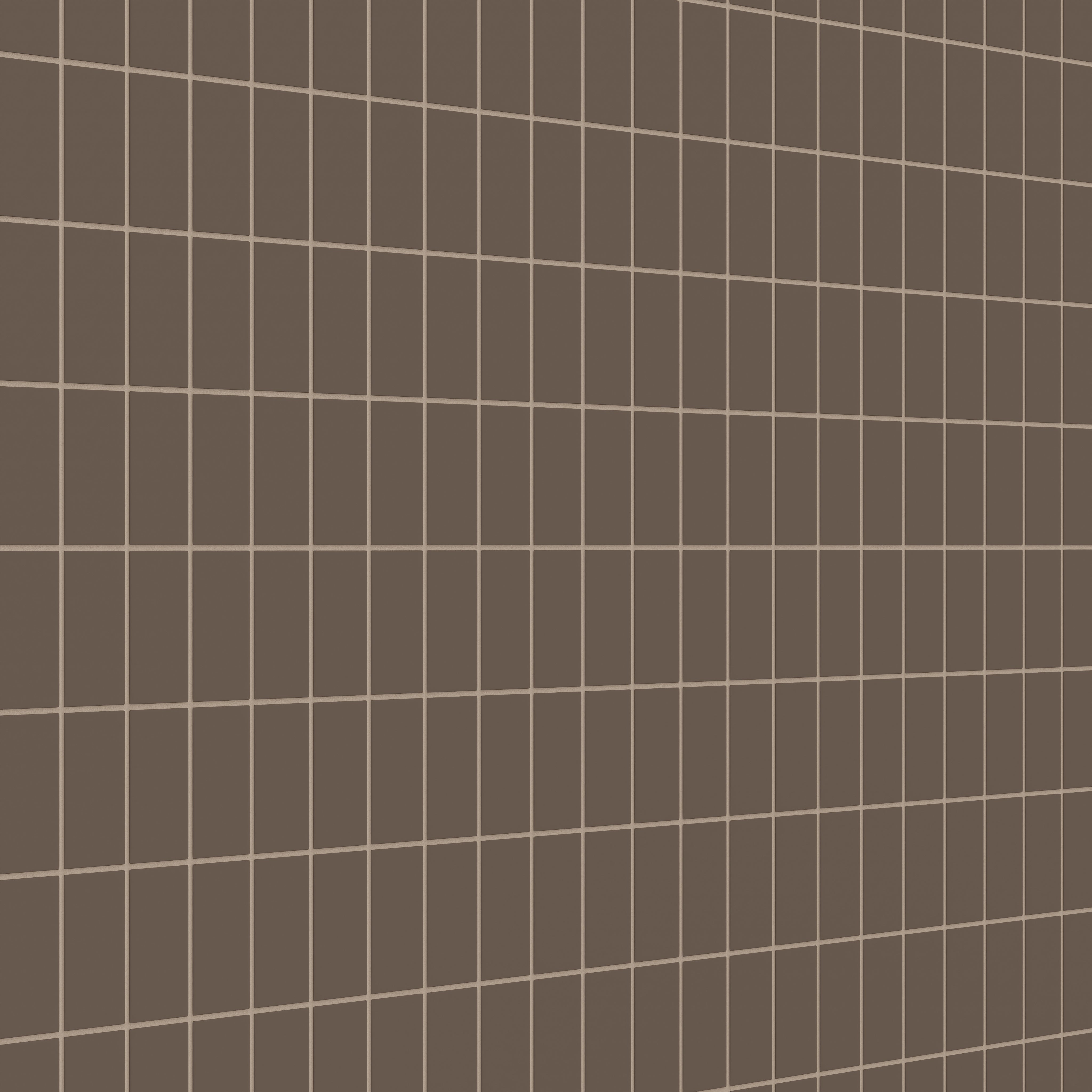 2x4 Straight Set Sheeted Natural Press Ceramic Mosaic Tile in Otter Matte