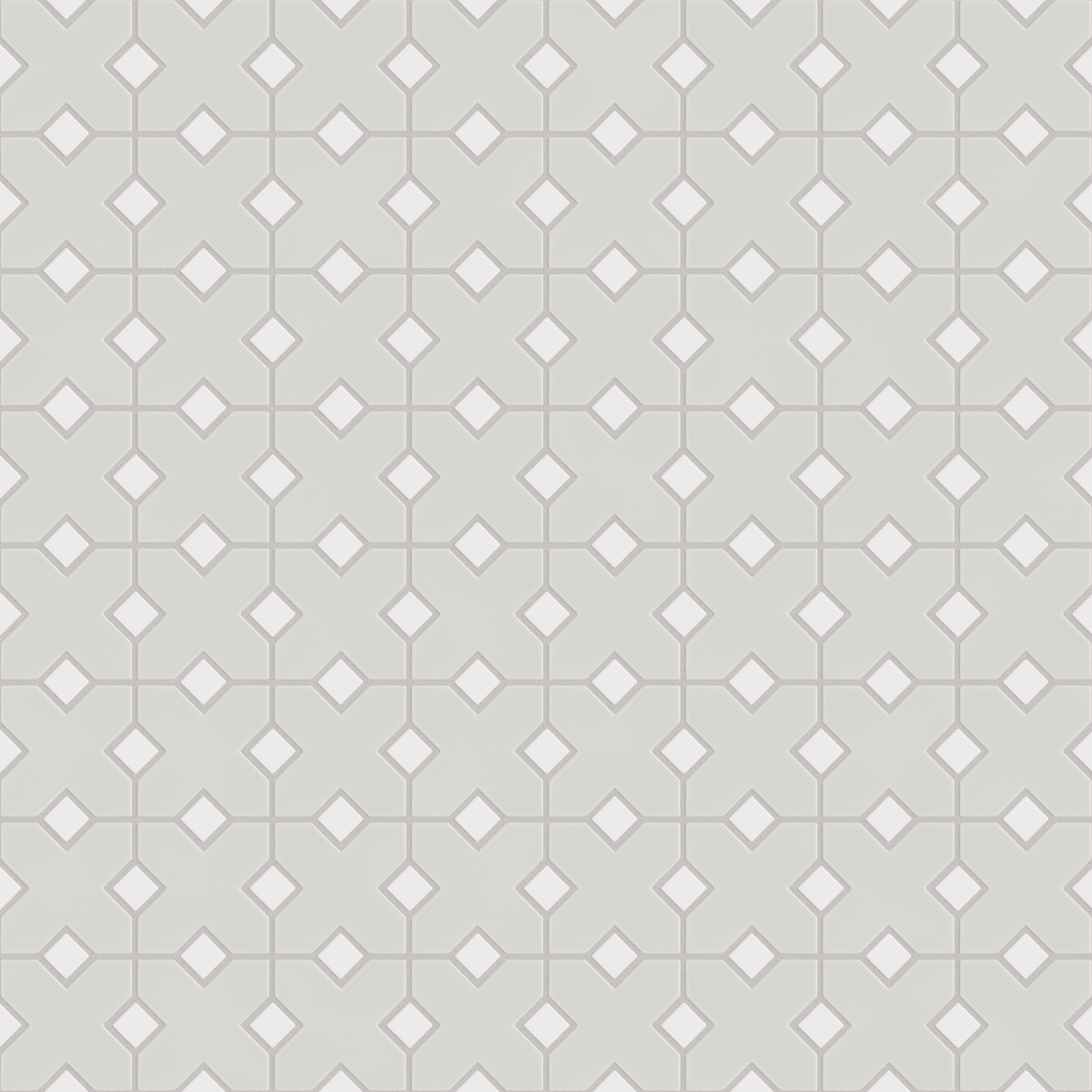 Hacienda Sheeted Original Ceramic Tile in Overcast Matte & Calcite Matte