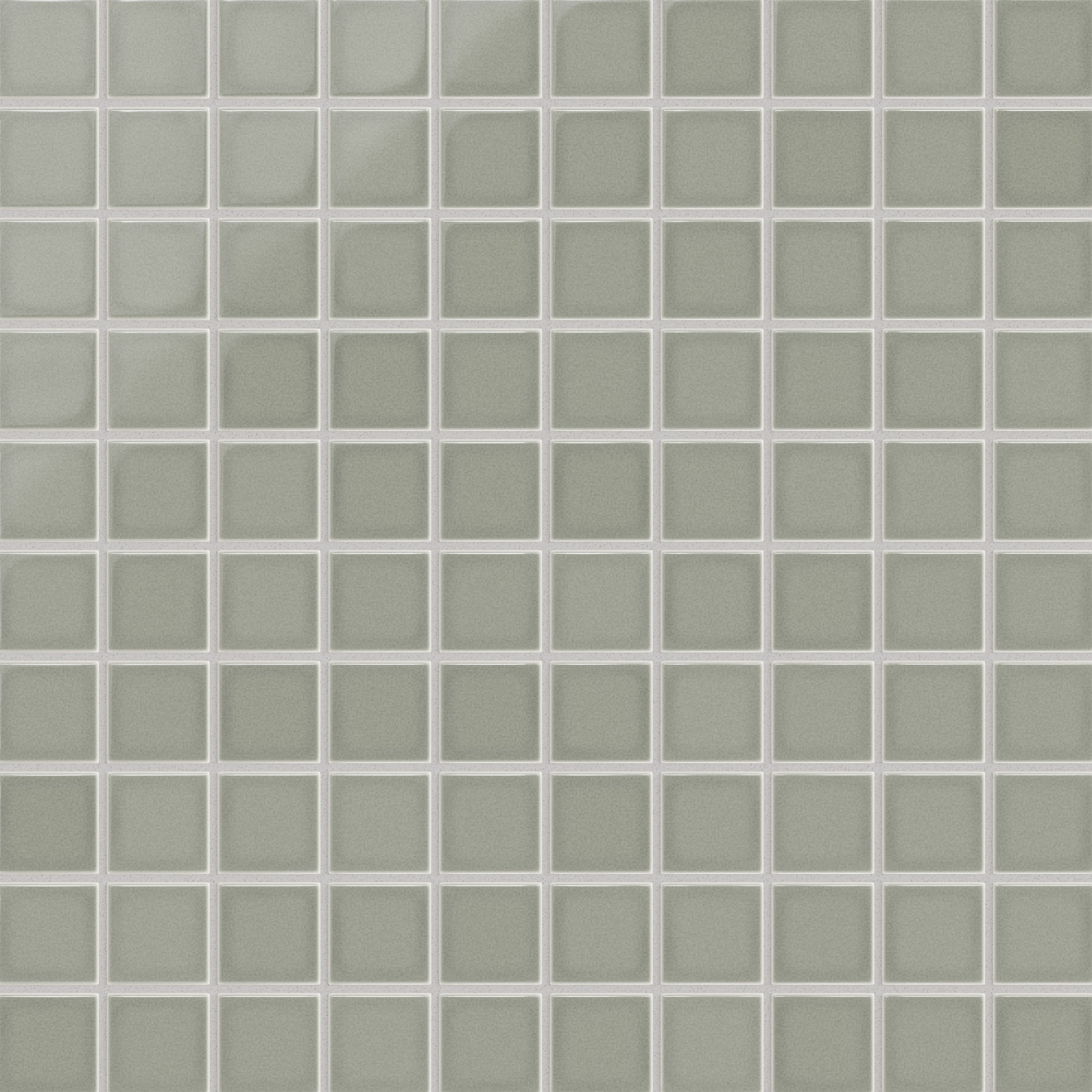 2x2 Straight Set Sheeted Original Ceramic Mosaic Tile in Overcast Gloss