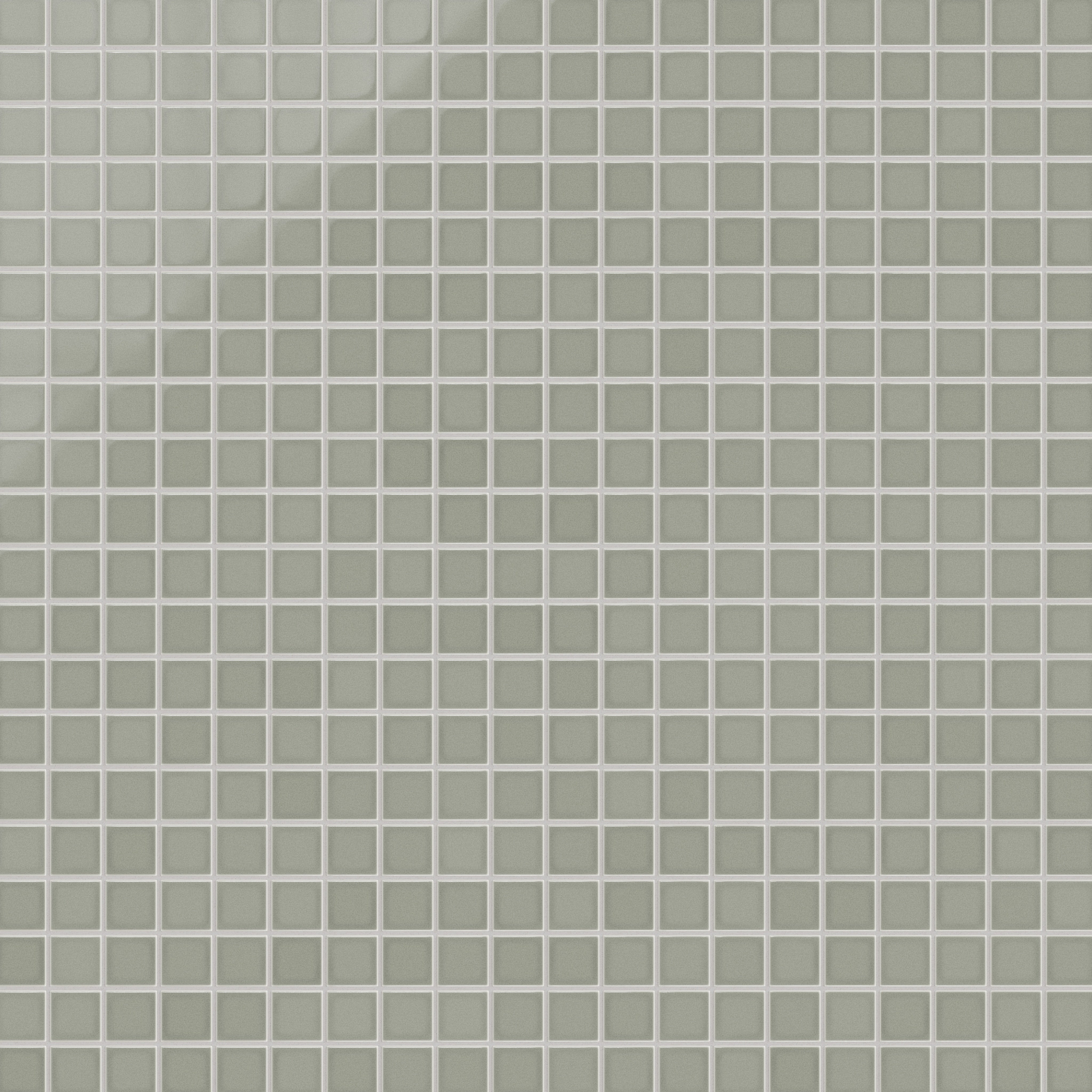 2x2 Straight Set Sheeted Original Ceramic Mosaic Tile in Overcast Gloss