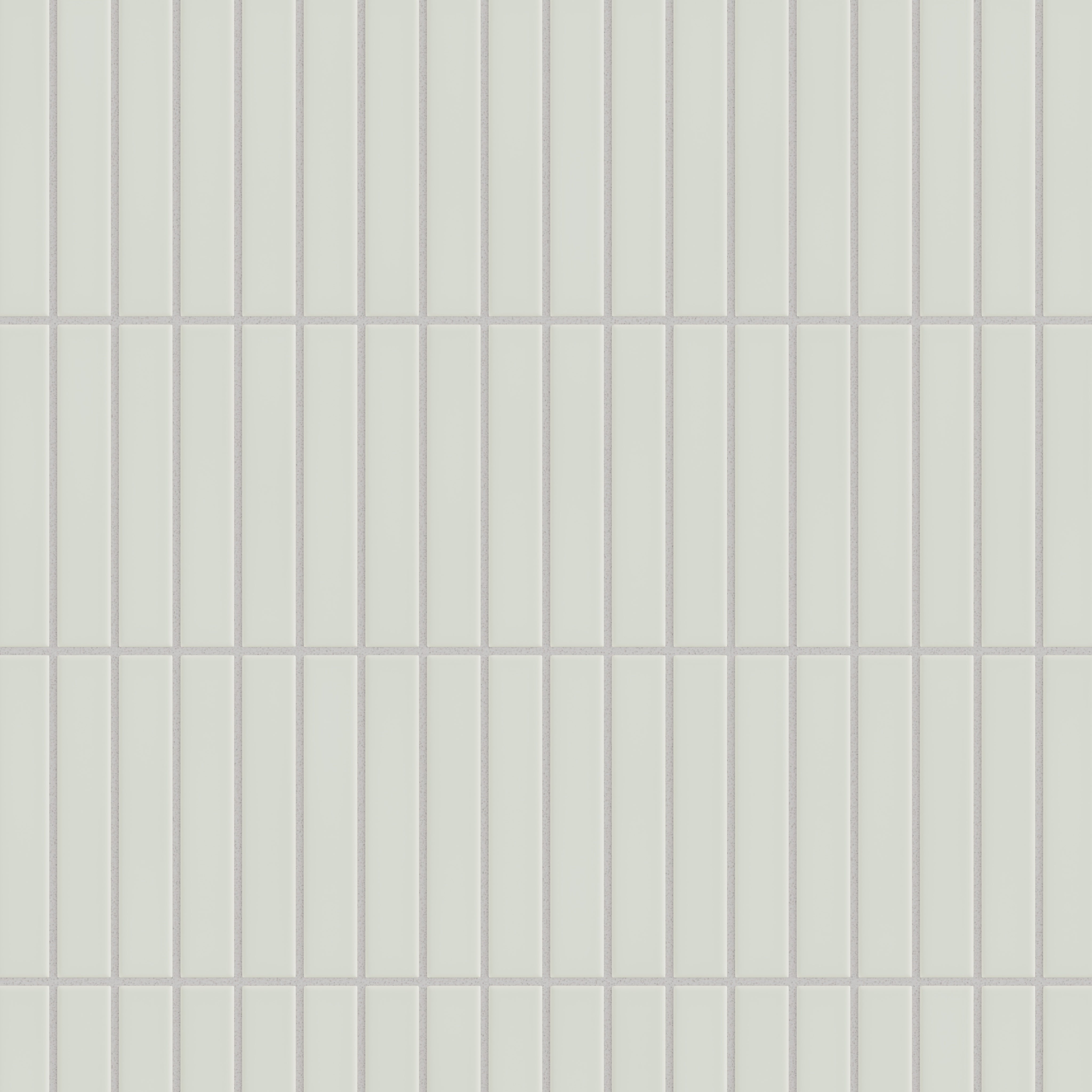 【いち フォーム】 Overcast 1x6 Straight Set Sheeted Matte Original Ceramic Tile