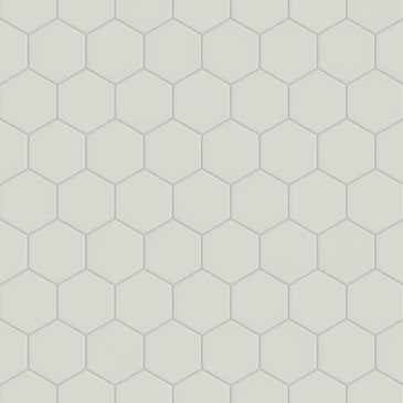 4" Hexagon Original Ceramic Tile in Overcast Matte