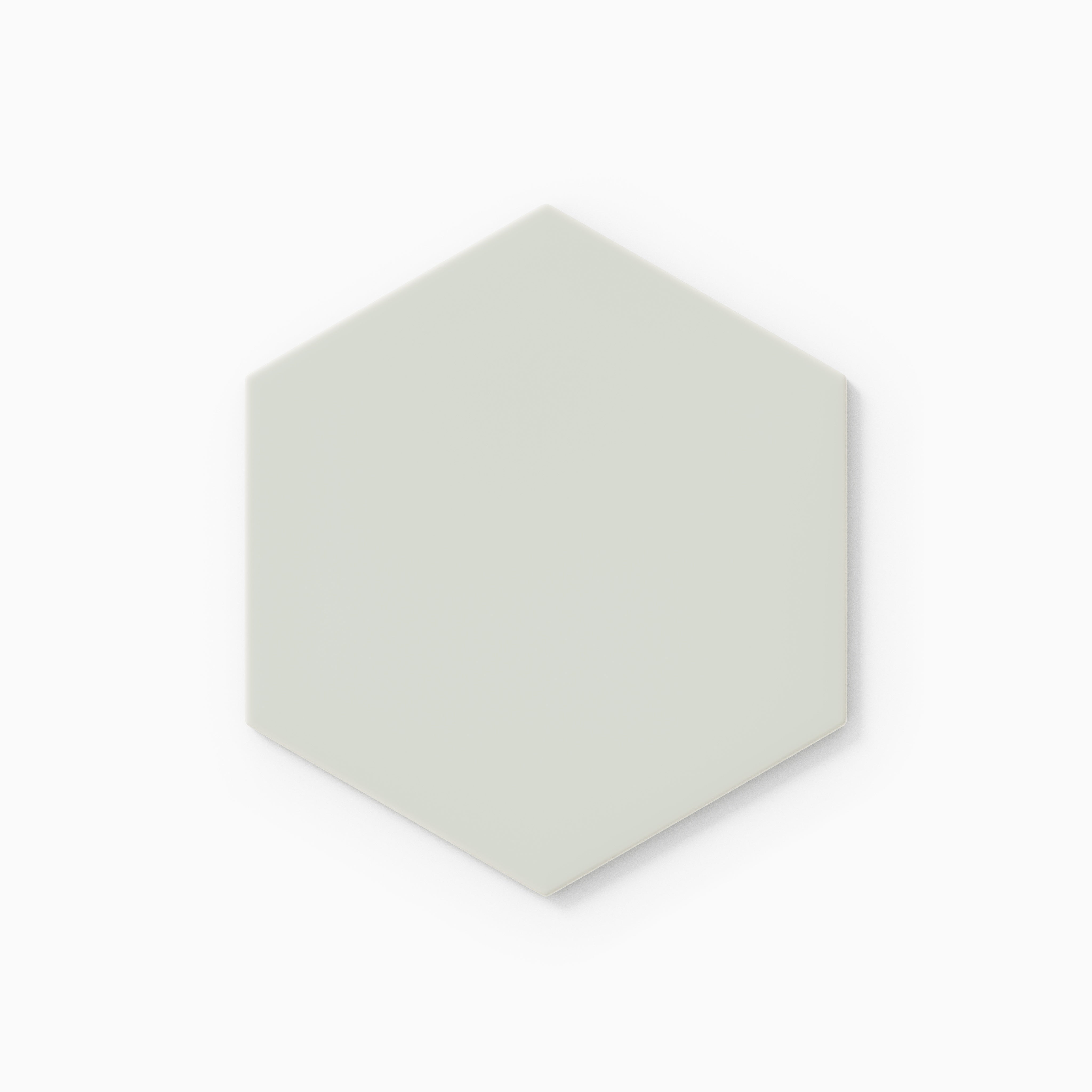 6" Hexagon Original Ceramic Tile in Overcast Matte