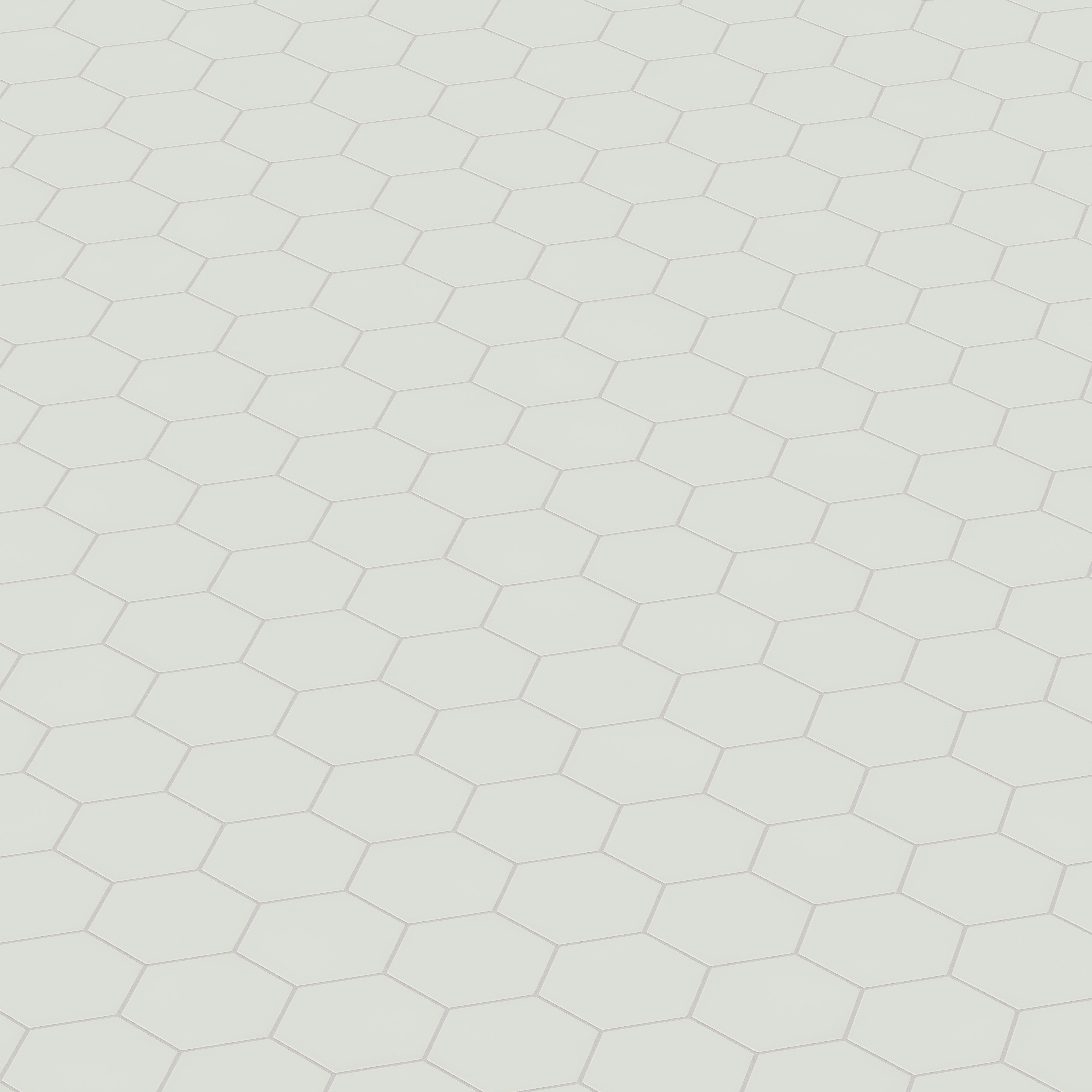 6" Hexagon Original Ceramic Tile in Overcast Matte