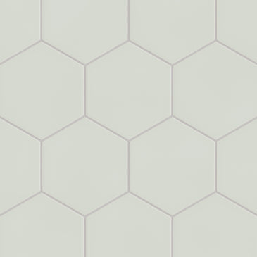 8" Hexagon Original Ceramic Tile in Overcast Matte