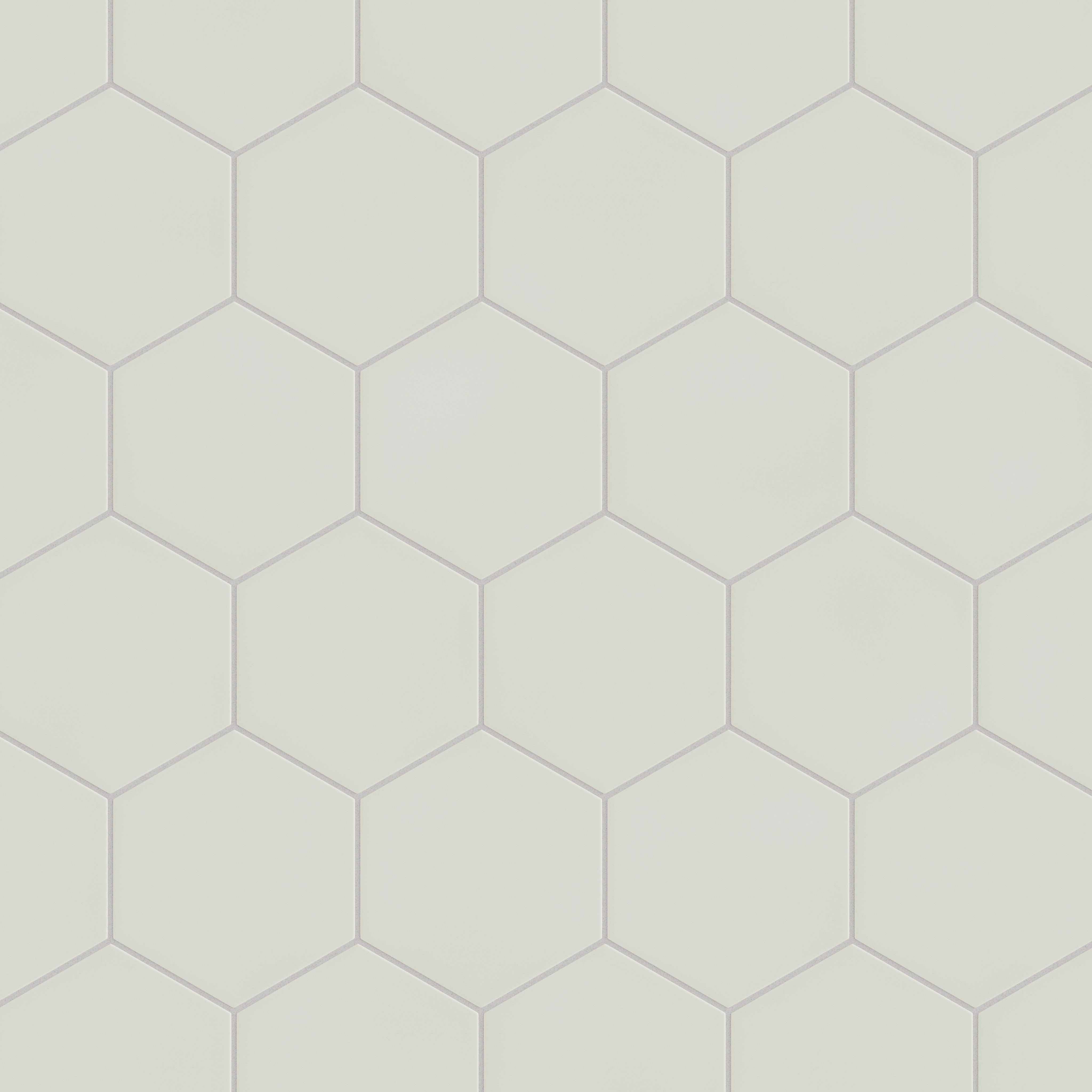 8" Hexagon Original Ceramic Tile in Overcast Matte
