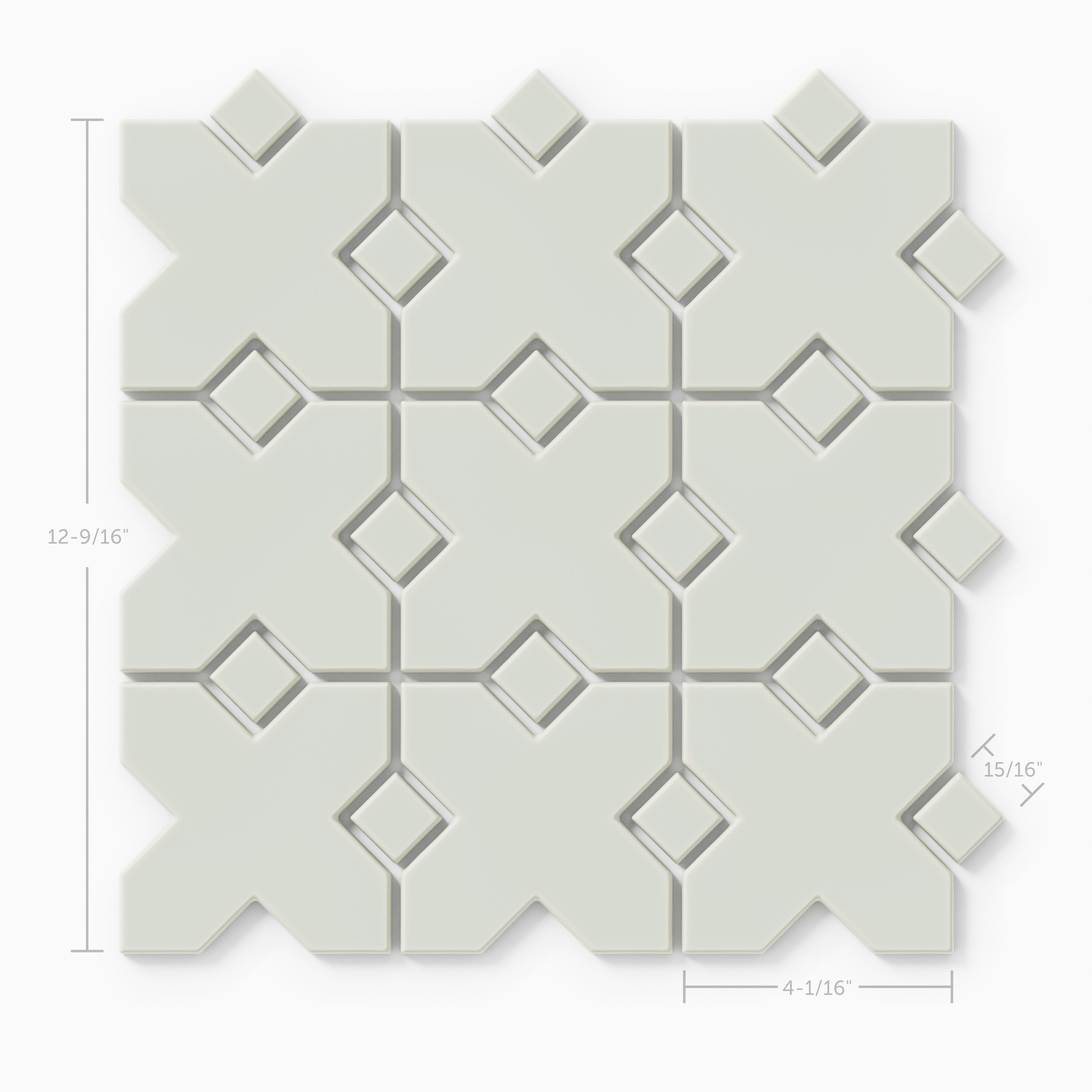 Hacienda Sheeted Original Ceramic Tile in Overcast Matte