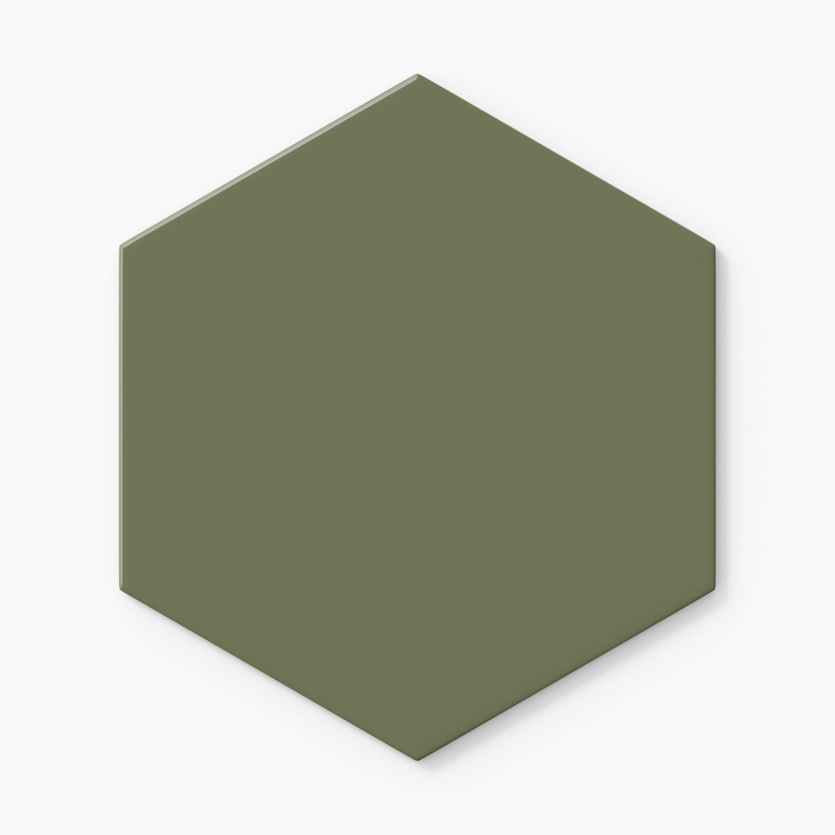 8" Hexagon Original Ceramic Tile in Peabody Gloss