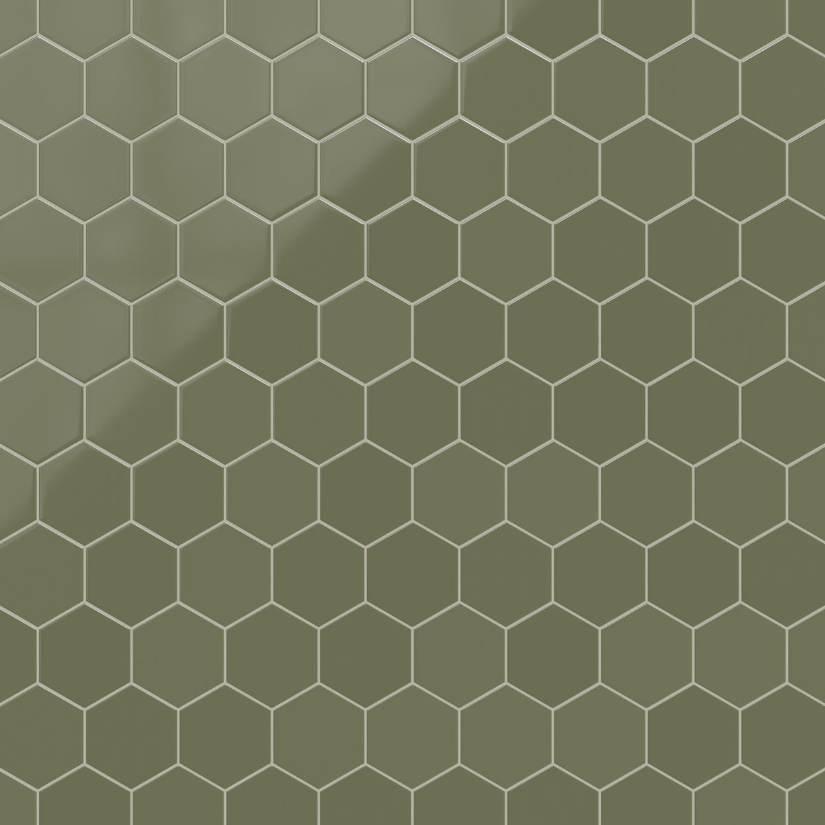 8" Hexagon Original Ceramic Tile in Peabody Gloss