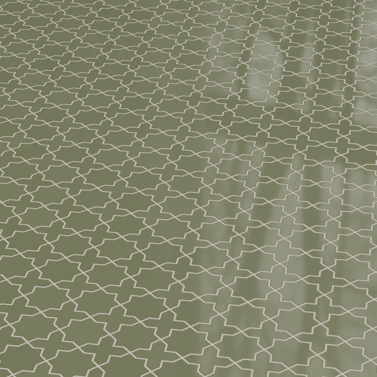 Mini Star & Cross Original Ceramic Tile in Peabody Gloss