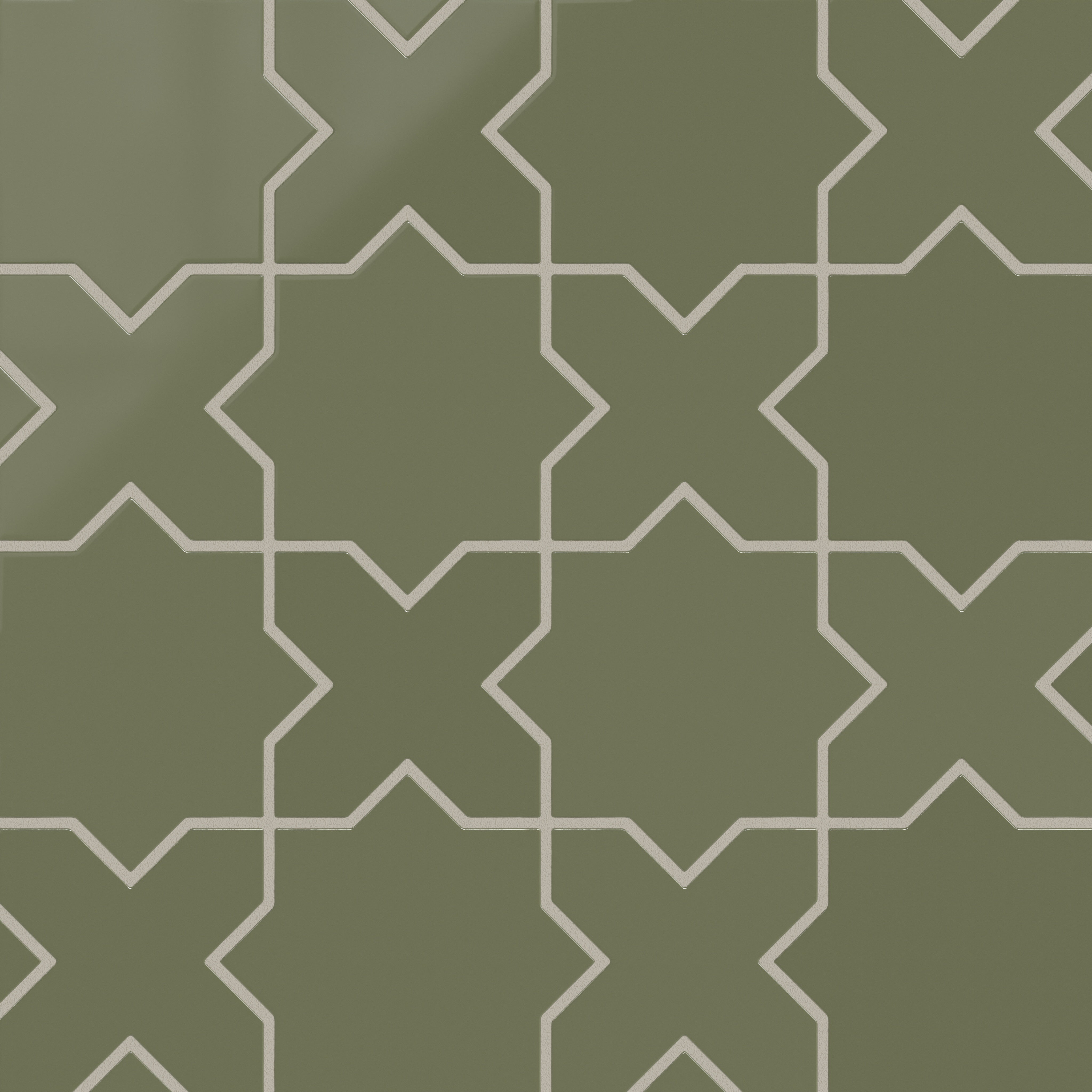 Star & Cross Original Ceramic Tile in Peabody Gloss