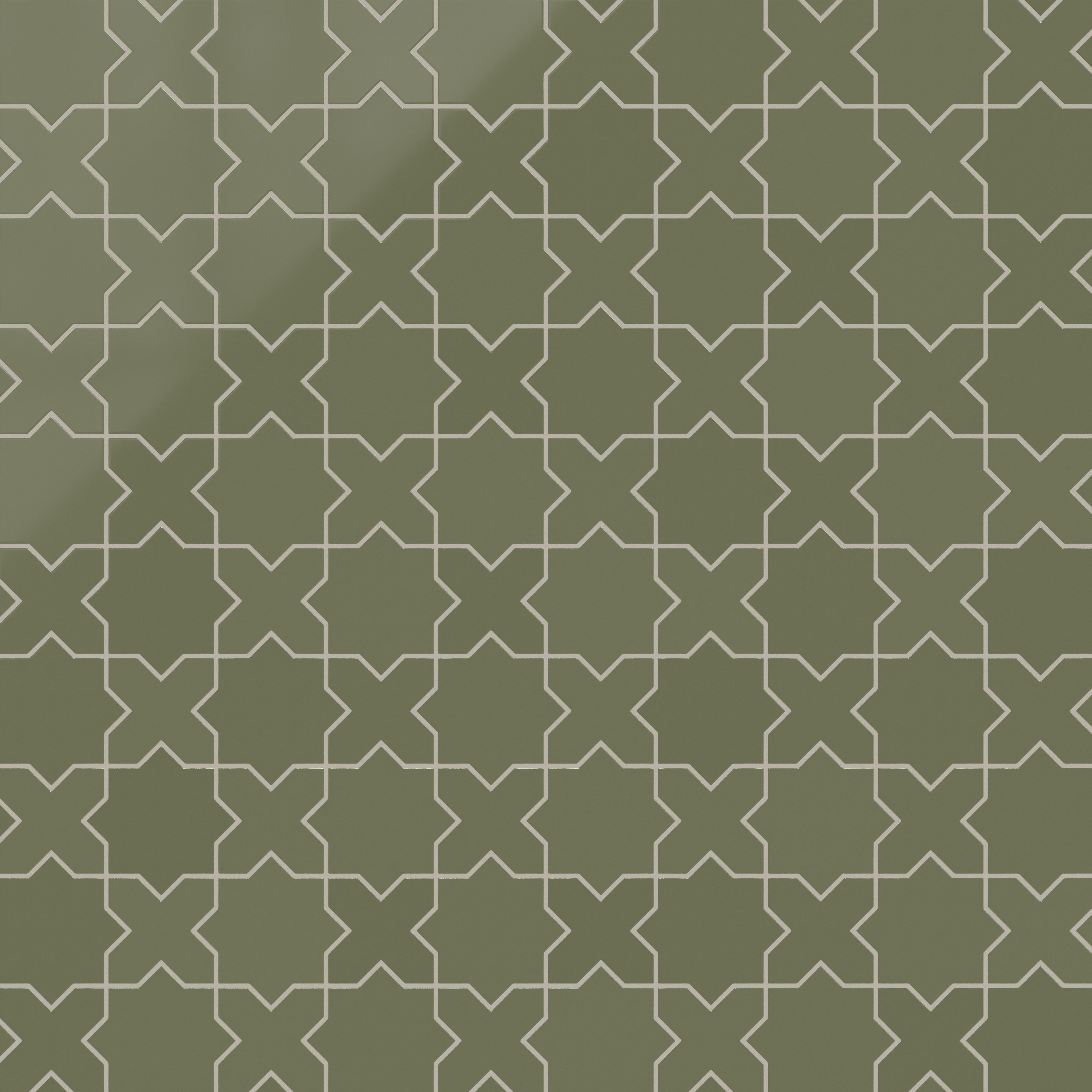 Star & Cross Original Ceramic Tile in Peabody Gloss