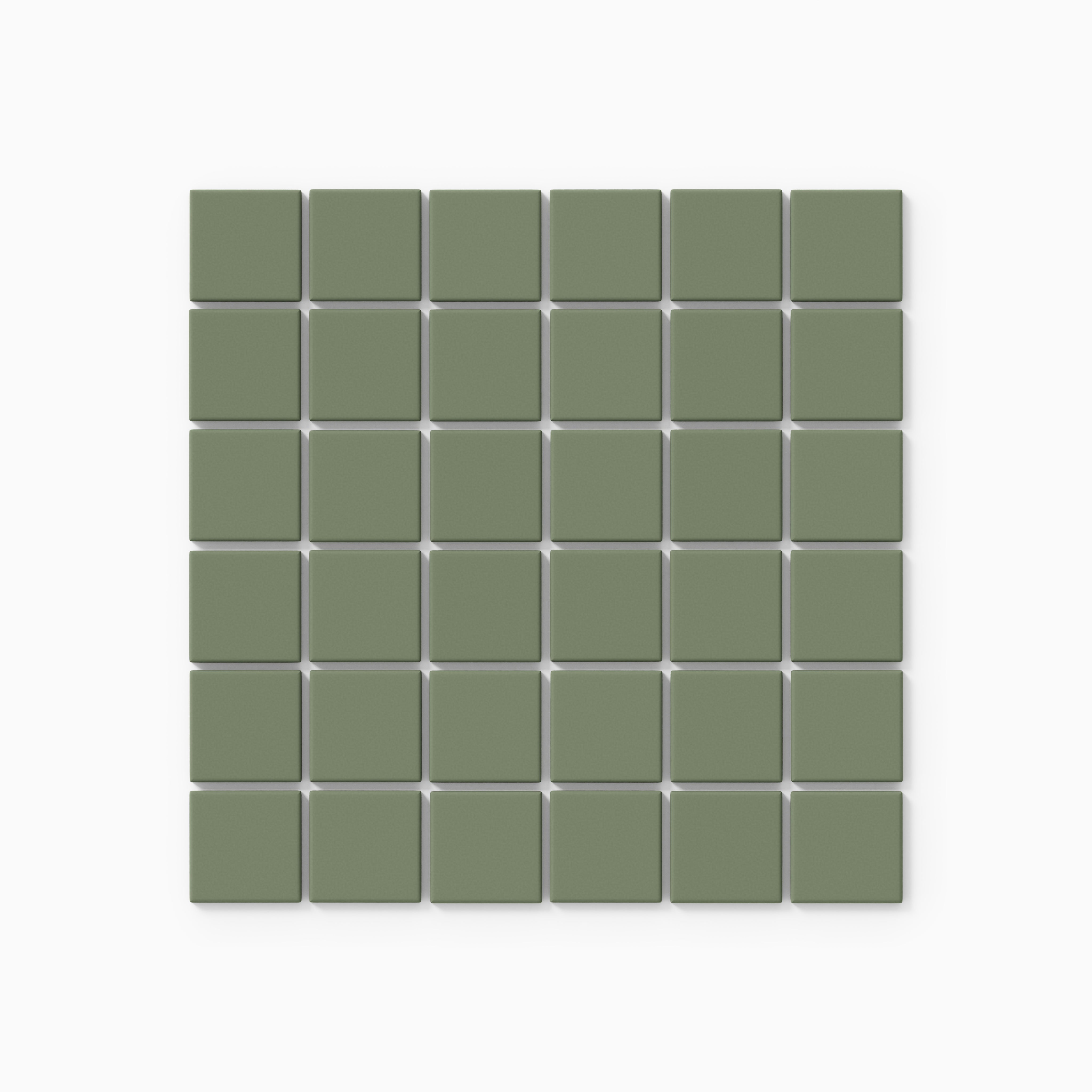 2x2 Straight Set Sheeted Original Ceramic Mosaic Tile in Peabody Matte