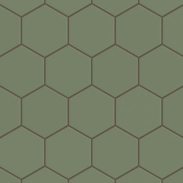 6" Hexagon Original Ceramic Tile in Peabody Matte