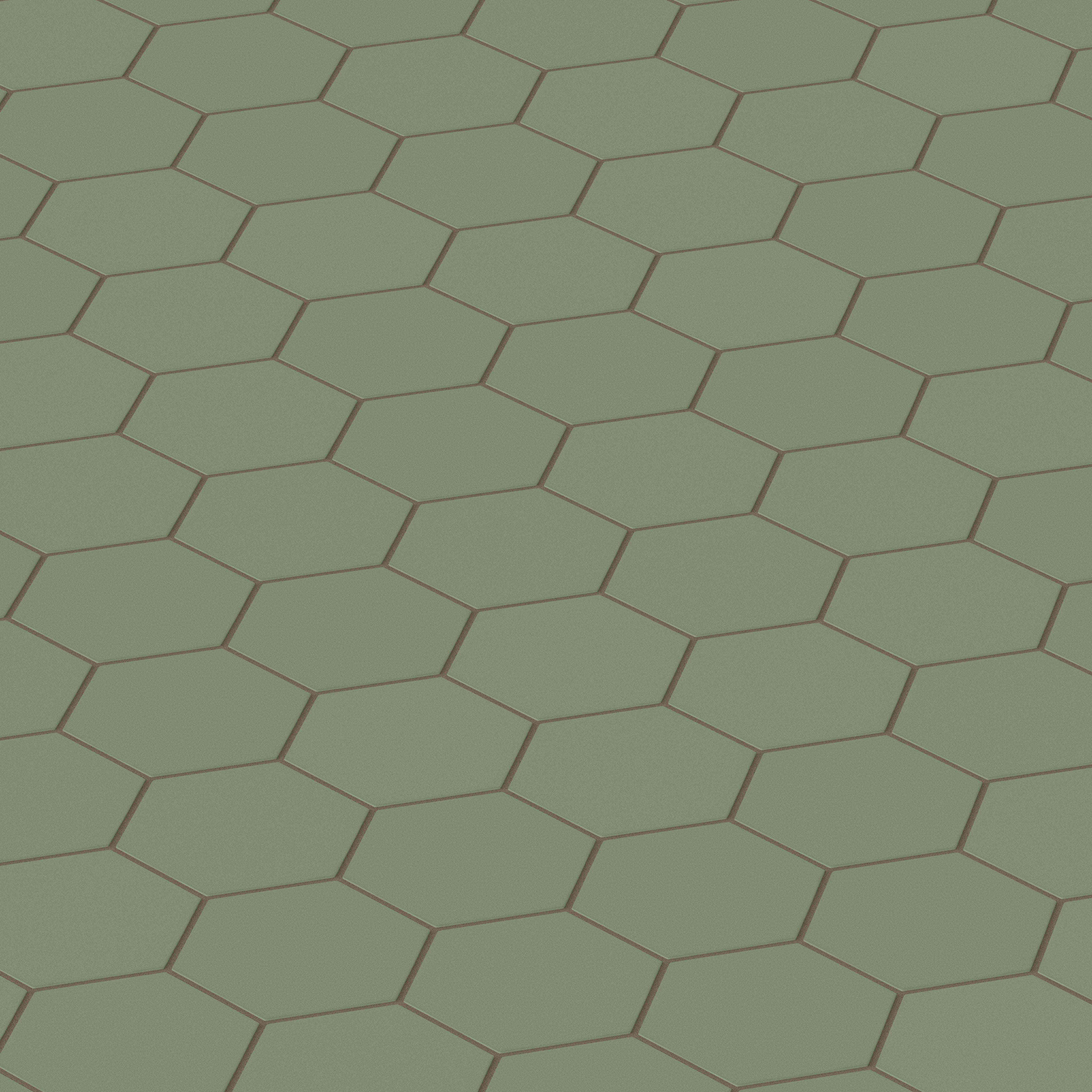 6" Hexagon Original Ceramic Tile in Peabody Matte