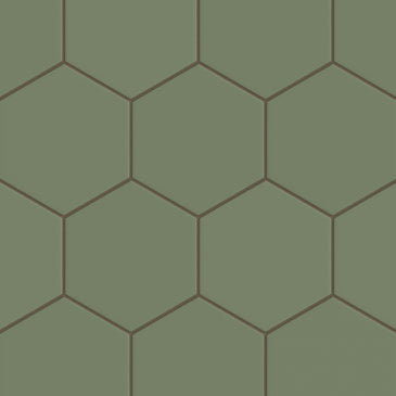 8" Hexagon Original Ceramic Tile in Peabody Matte