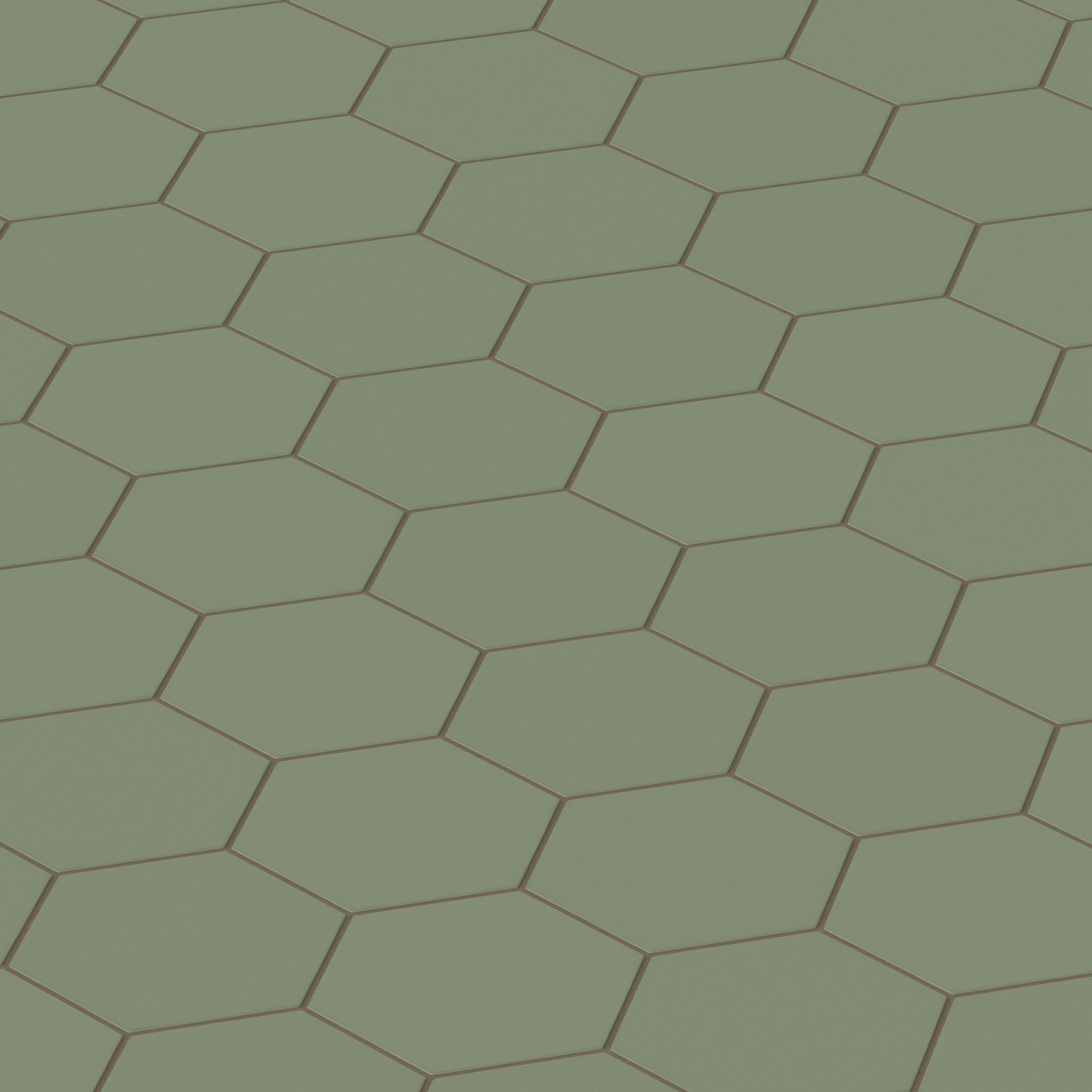8" Hexagon Original Ceramic Tile in Peabody Matte