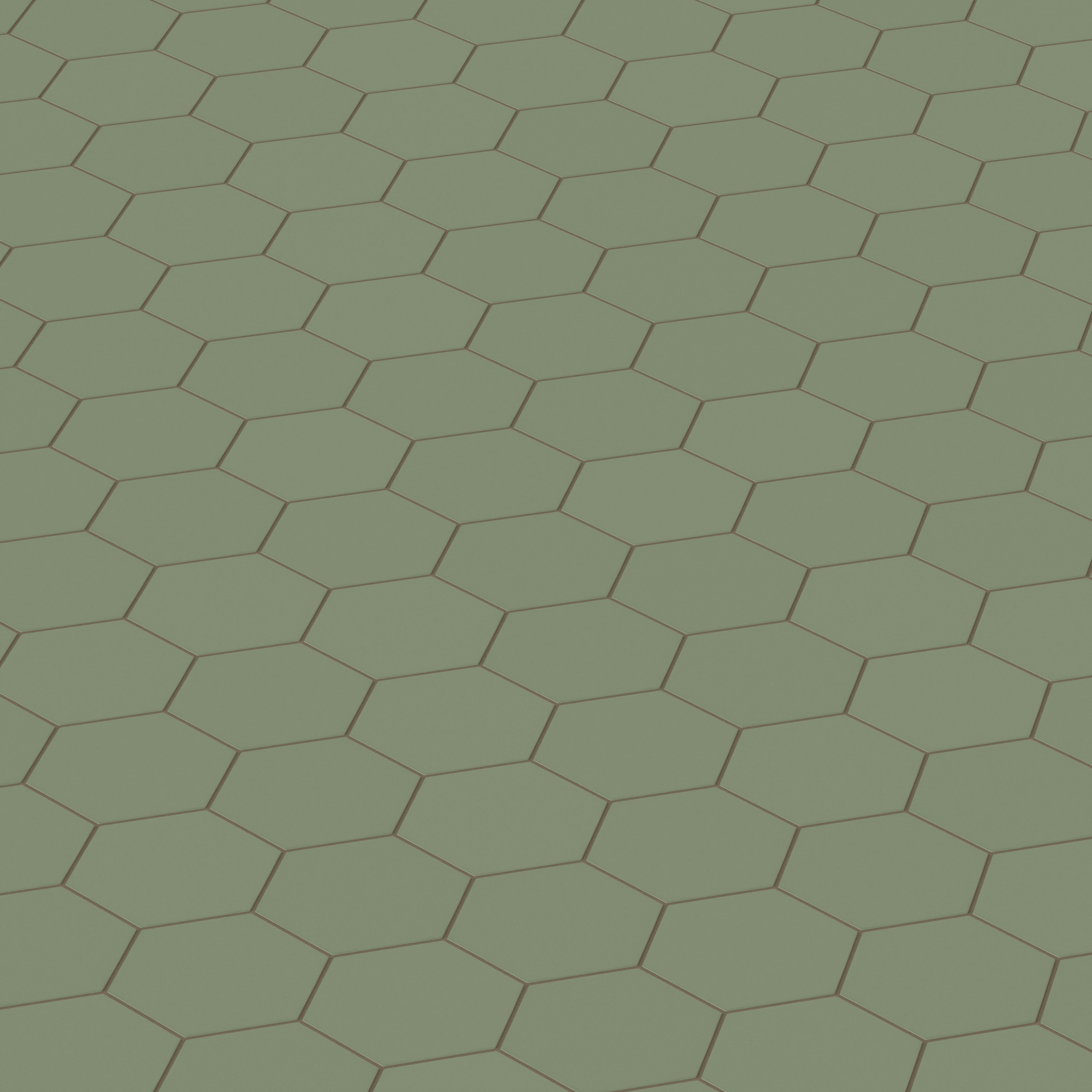 8" Hexagon Original Ceramic Tile in Peabody Matte