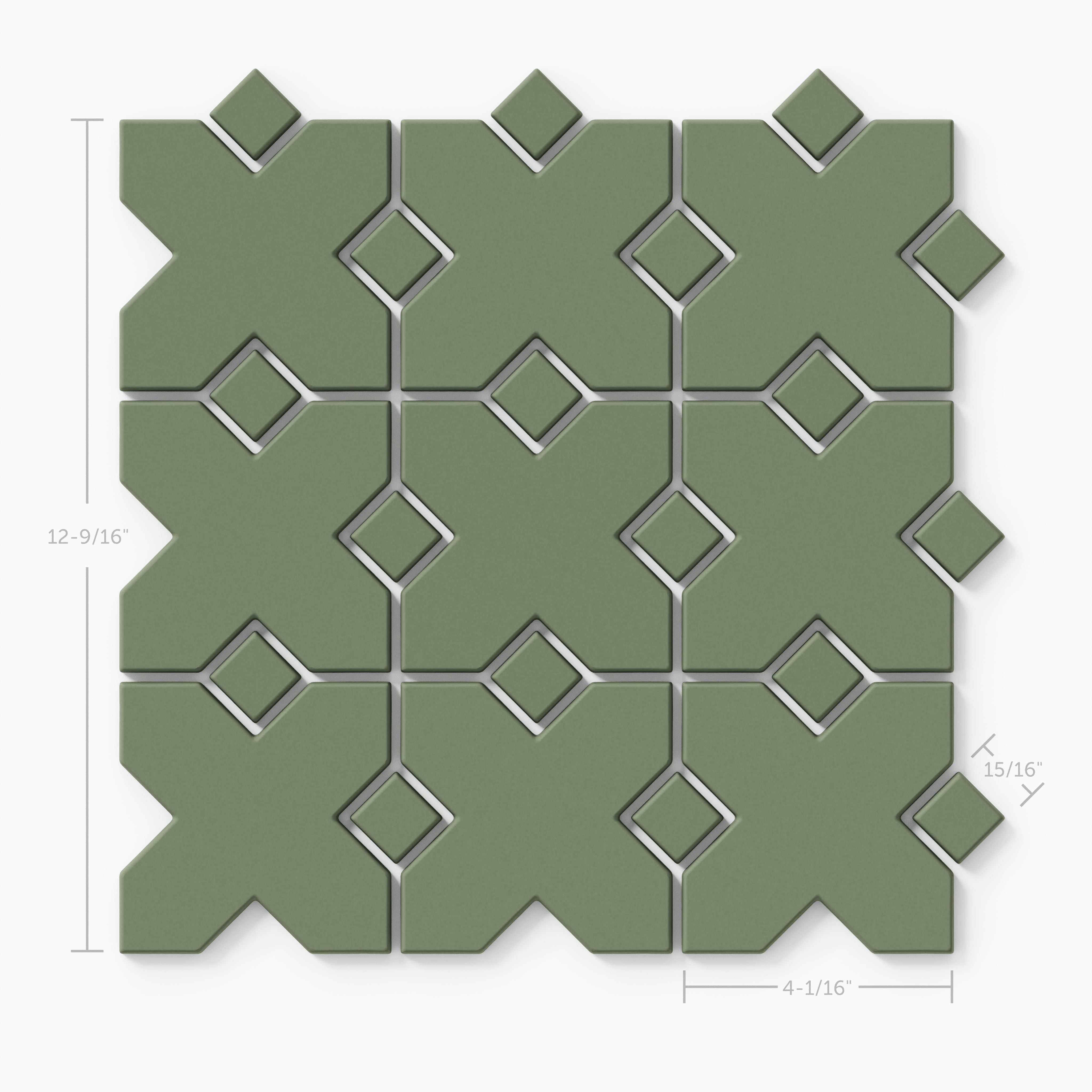 Hacienda Sheeted Original Ceramic Tile in Peabody Matte