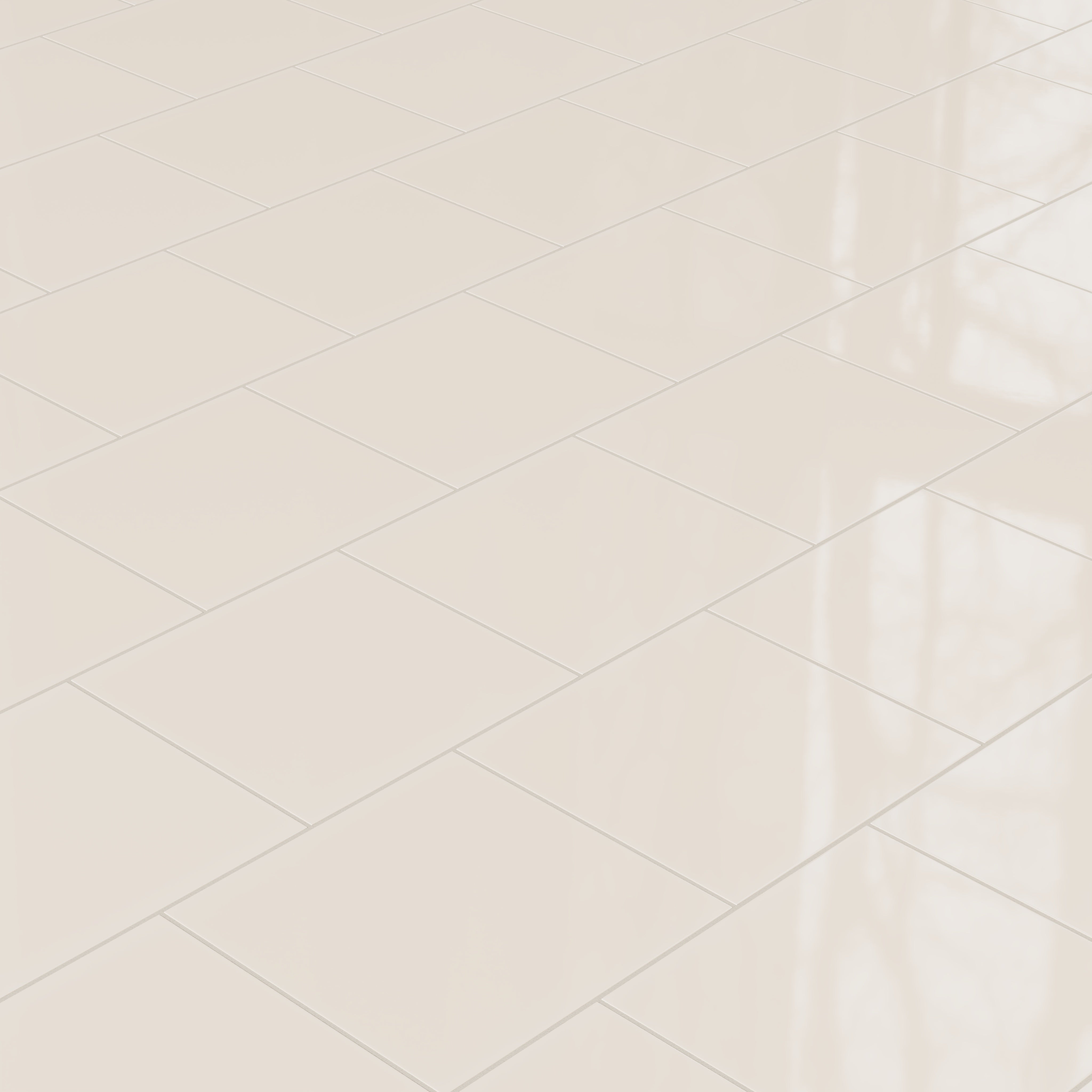 12x12 Natural Press Ceramic Tile in Pearl Gloss