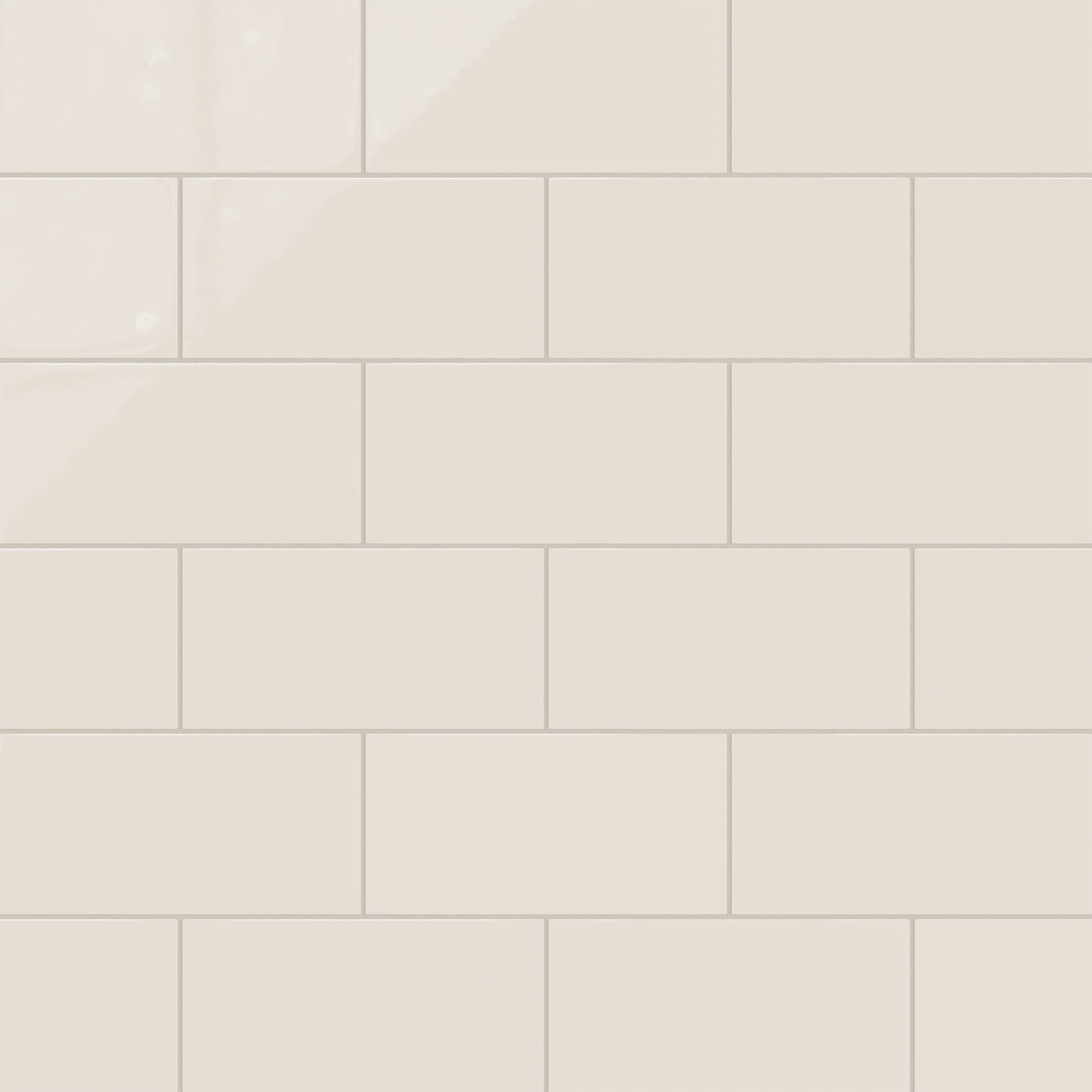 6x12 Natural Press Ceramic Tile in Pearl Gloss