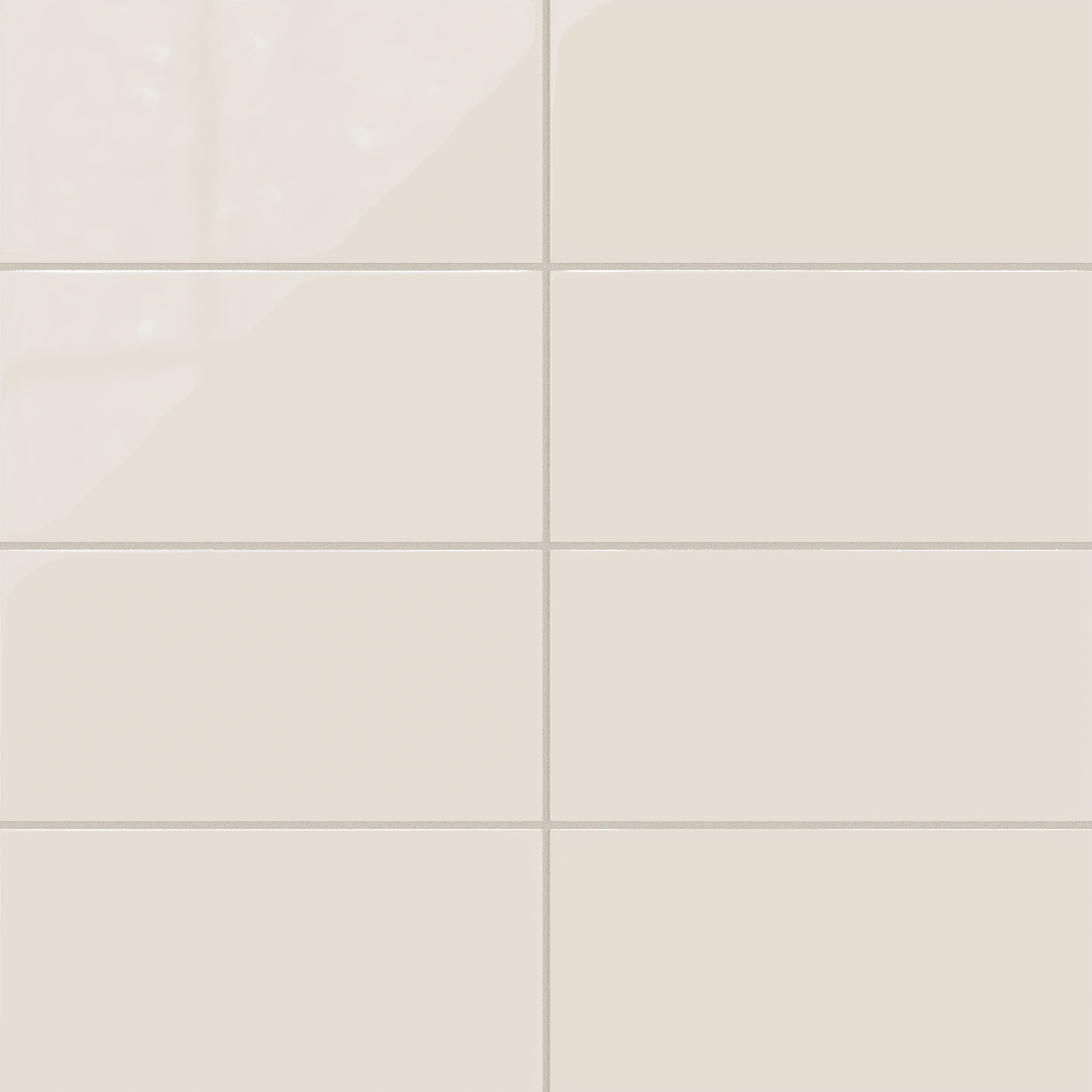 6x12 Natural Press Ceramic Tile in Pearl Gloss