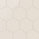 8" Hexagon Natural Press Ceramic Tile in Pearl Gloss