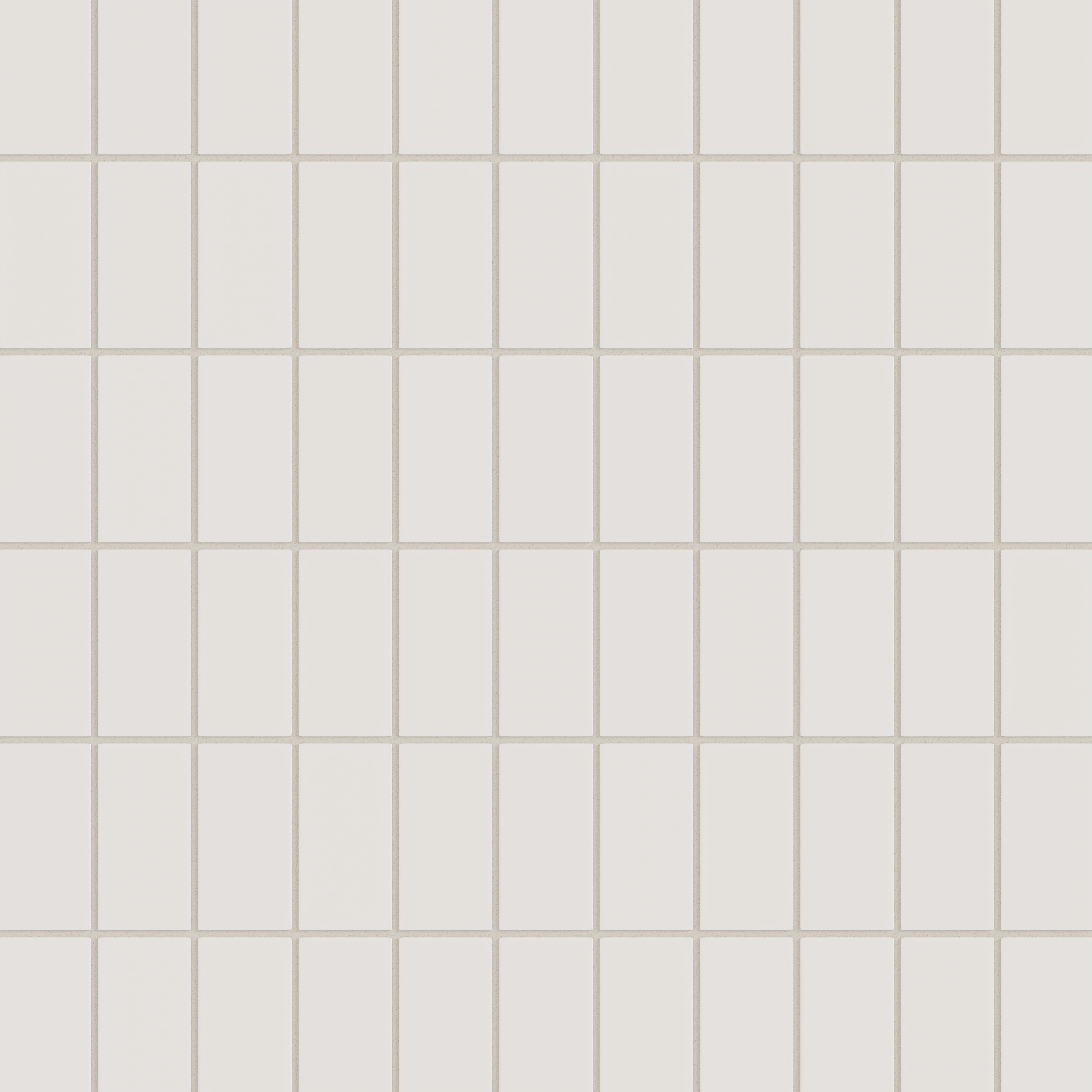 2x4 Straight Set Sheeted Natural Press Ceramic Mosaic Tile in Pearl Matte