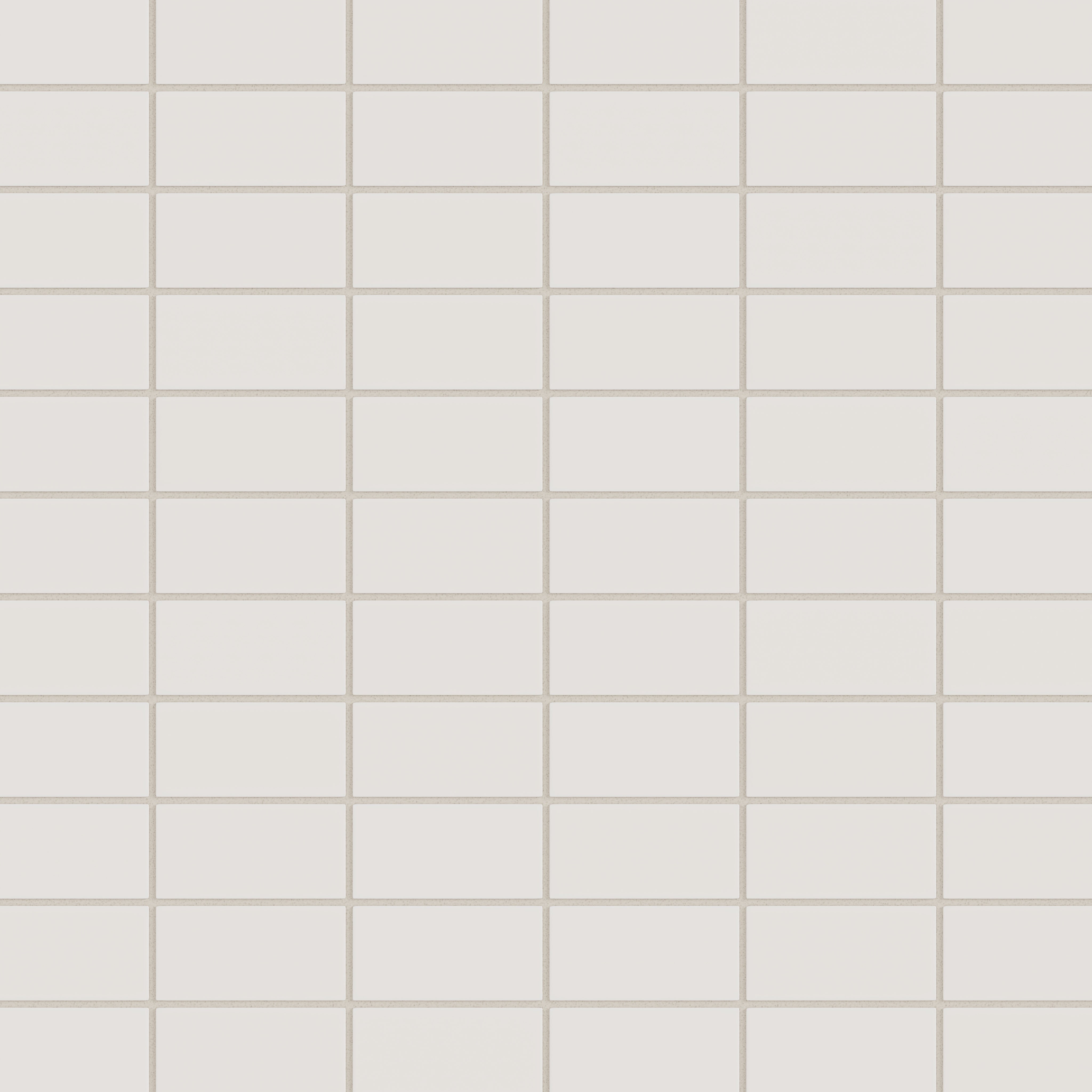 2x4 Straight Set Sheeted Natural Press Ceramic Mosaic Tile in Pearl Matte