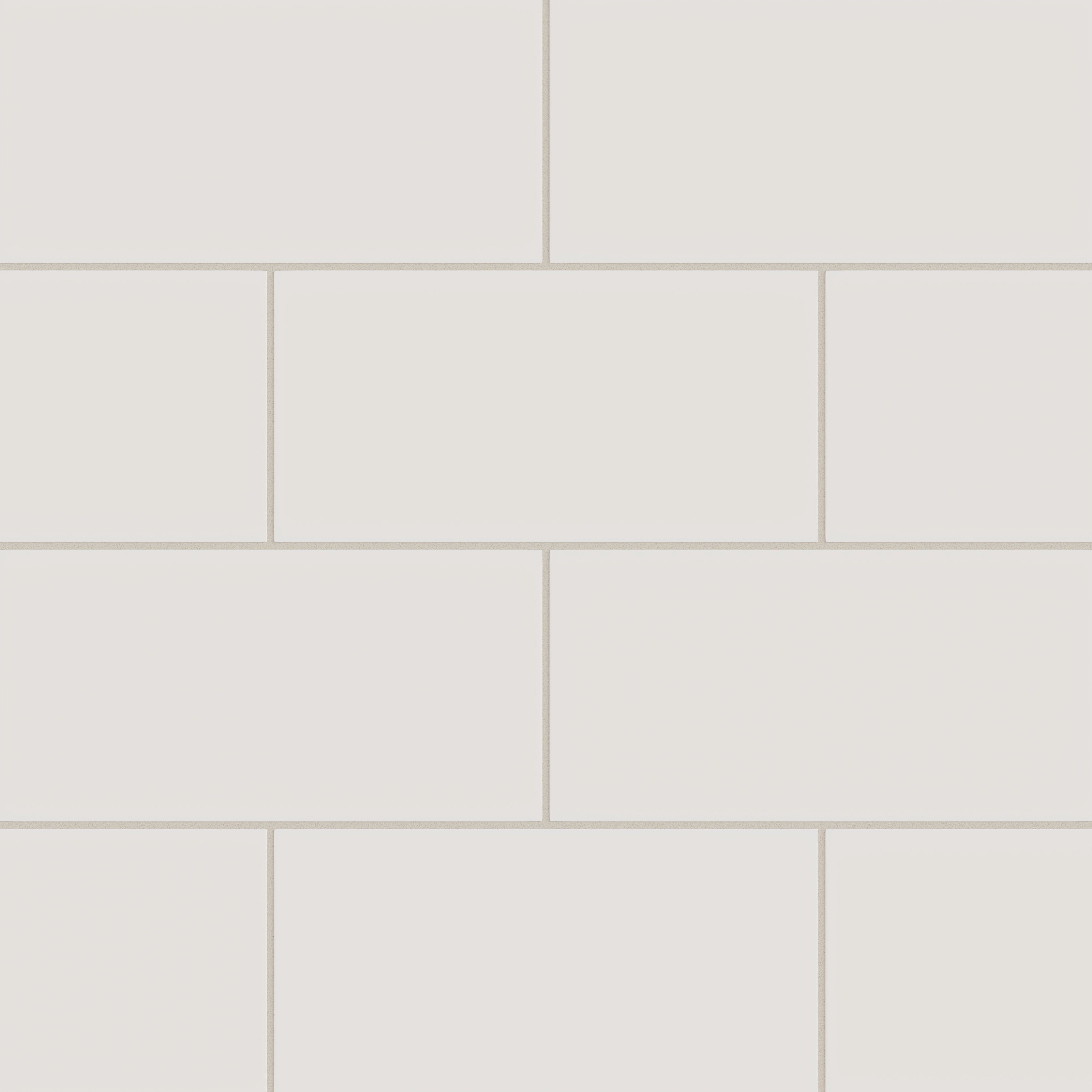 6x12 Natural Press Ceramic Tile in Pearl Matte