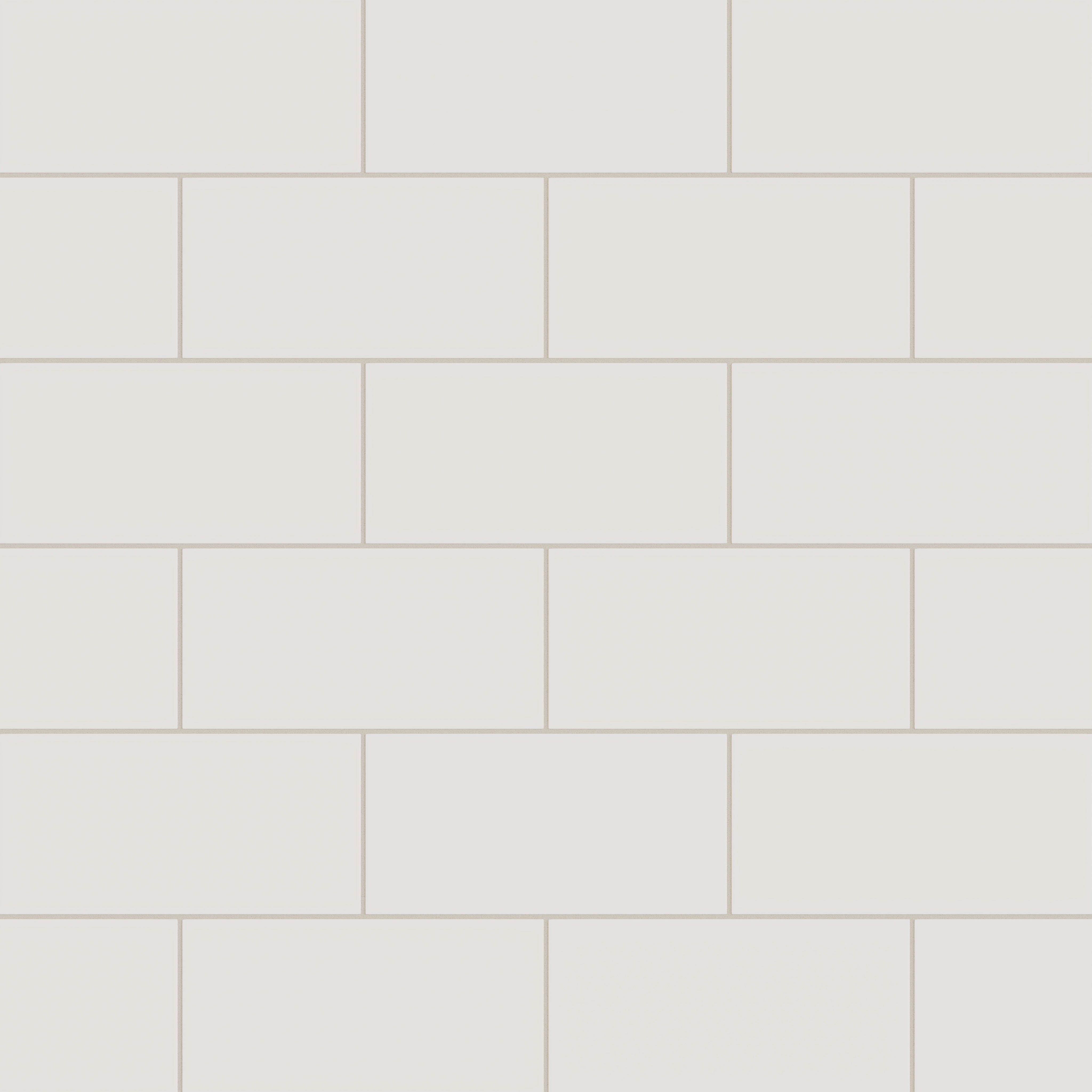6x12 Natural Press Ceramic Tile in Pearl Matte