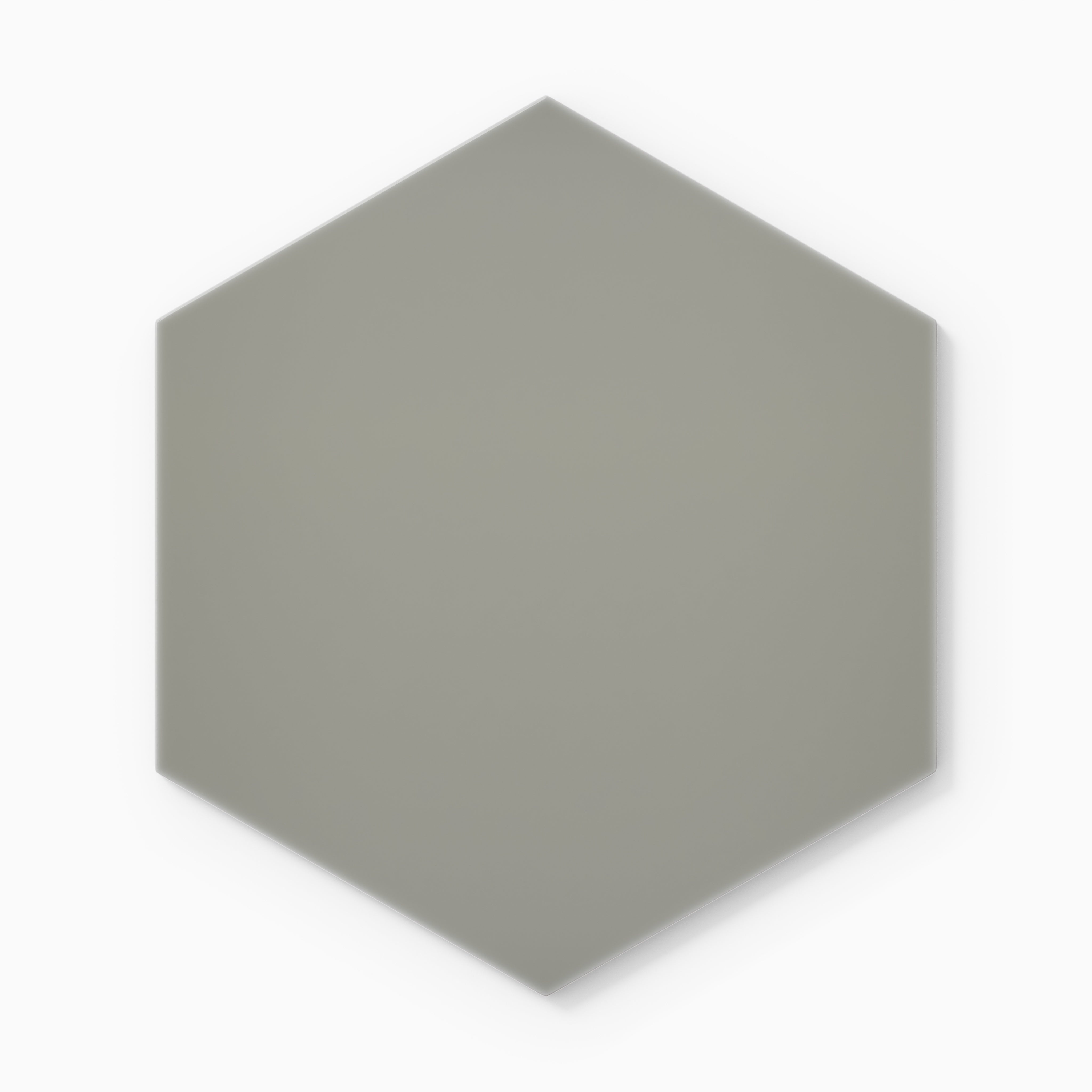 8" Hexagon Natural Press Ceramic Tile in Puget Sound Gloss