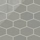 Elongated Hexagon Natural Press Ceramic Tile in Puget Sound Gloss