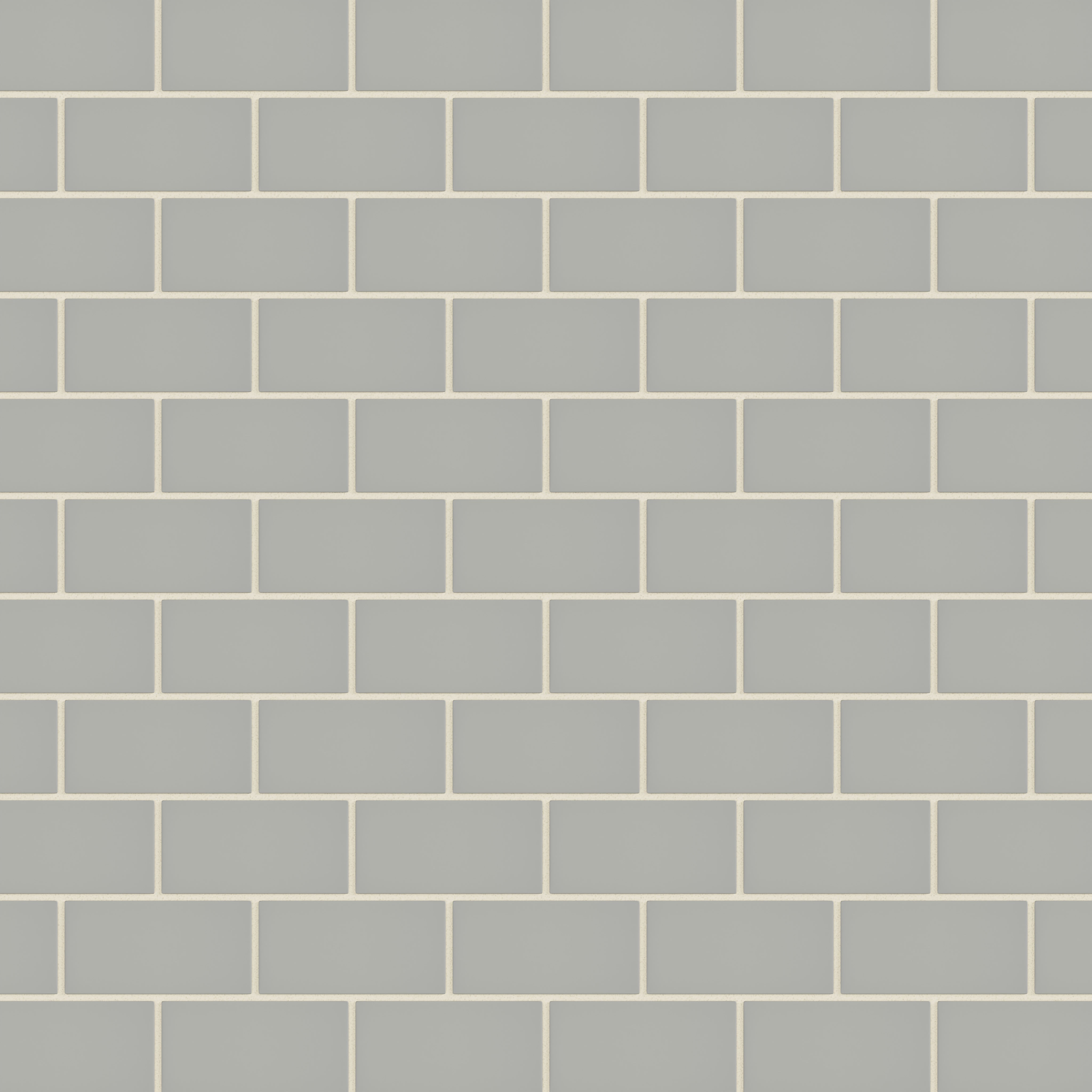 2x4 Half Offset Sheeted Natural Press Ceramic Mosaic Tile in Puget Sound Matte